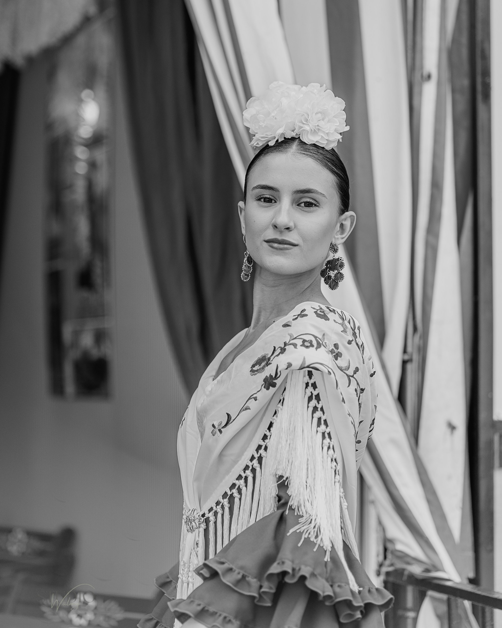 Sesión de fotos en feria de Abril de Sevilla. Inicio