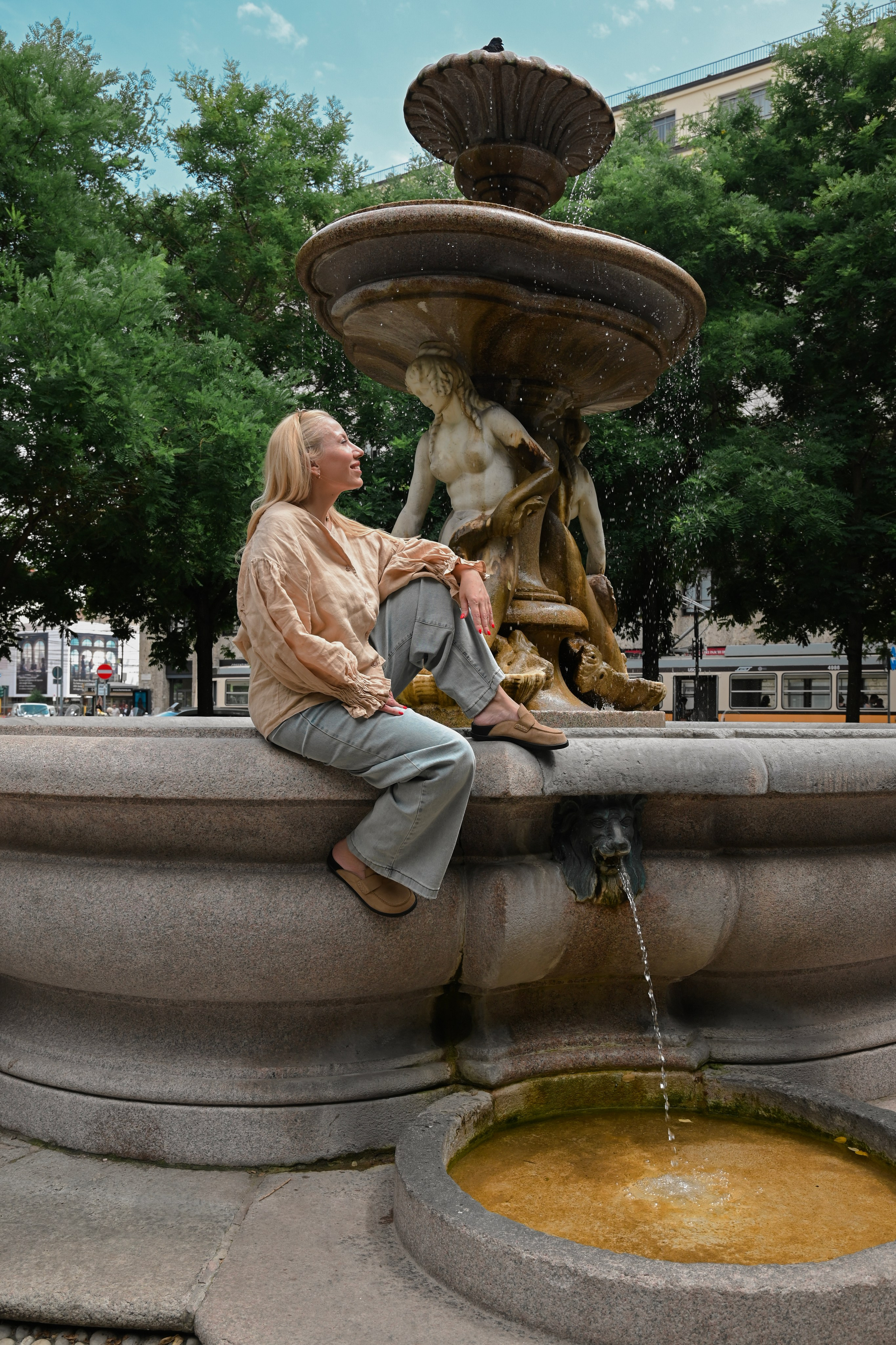 Walking in the center of Milan