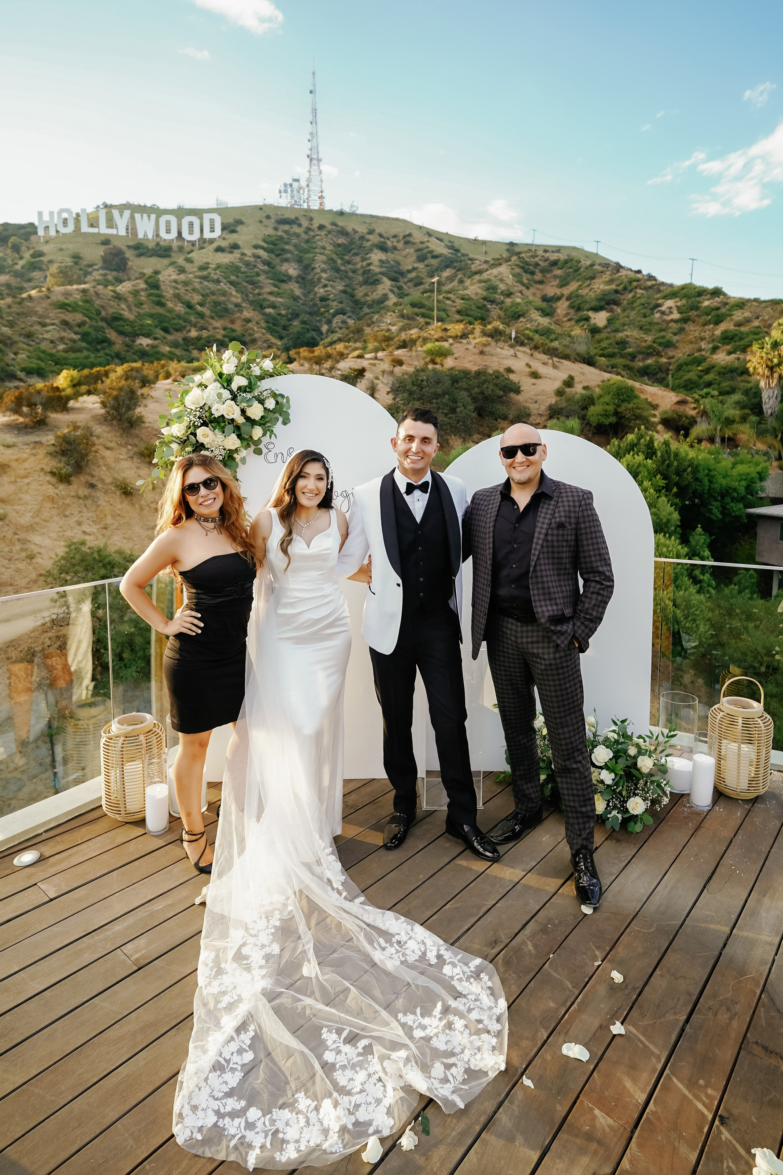 Wedding at the Hollywood Sign Venue, Los Angeles, California. Wedding Photography & Videography Team in California, Los Angeles, San Francisco, San Diego and Travel