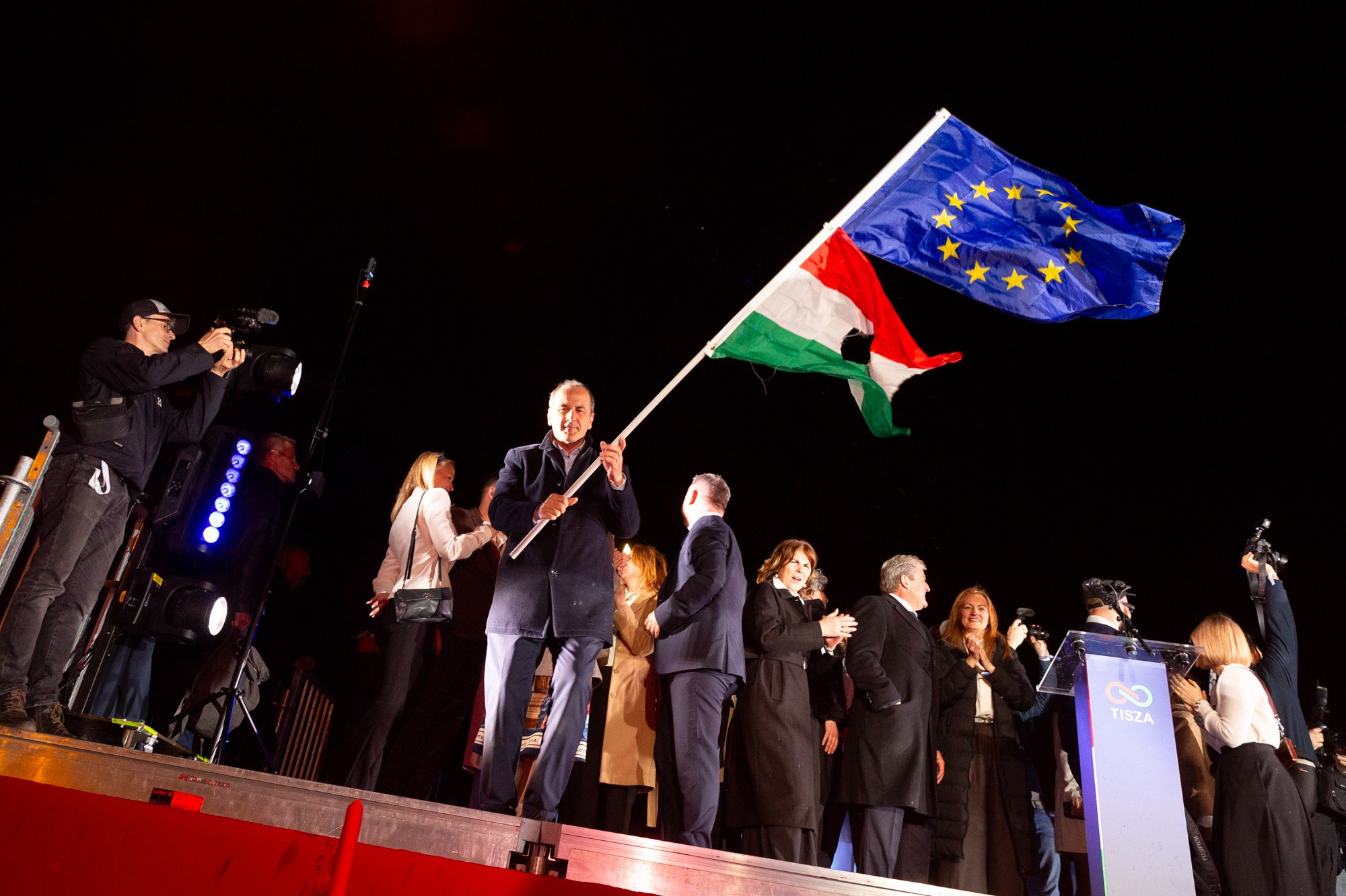 TISZA Victory Night, Hungary 2026. Photographer in Budapest  — Yura Knyazev