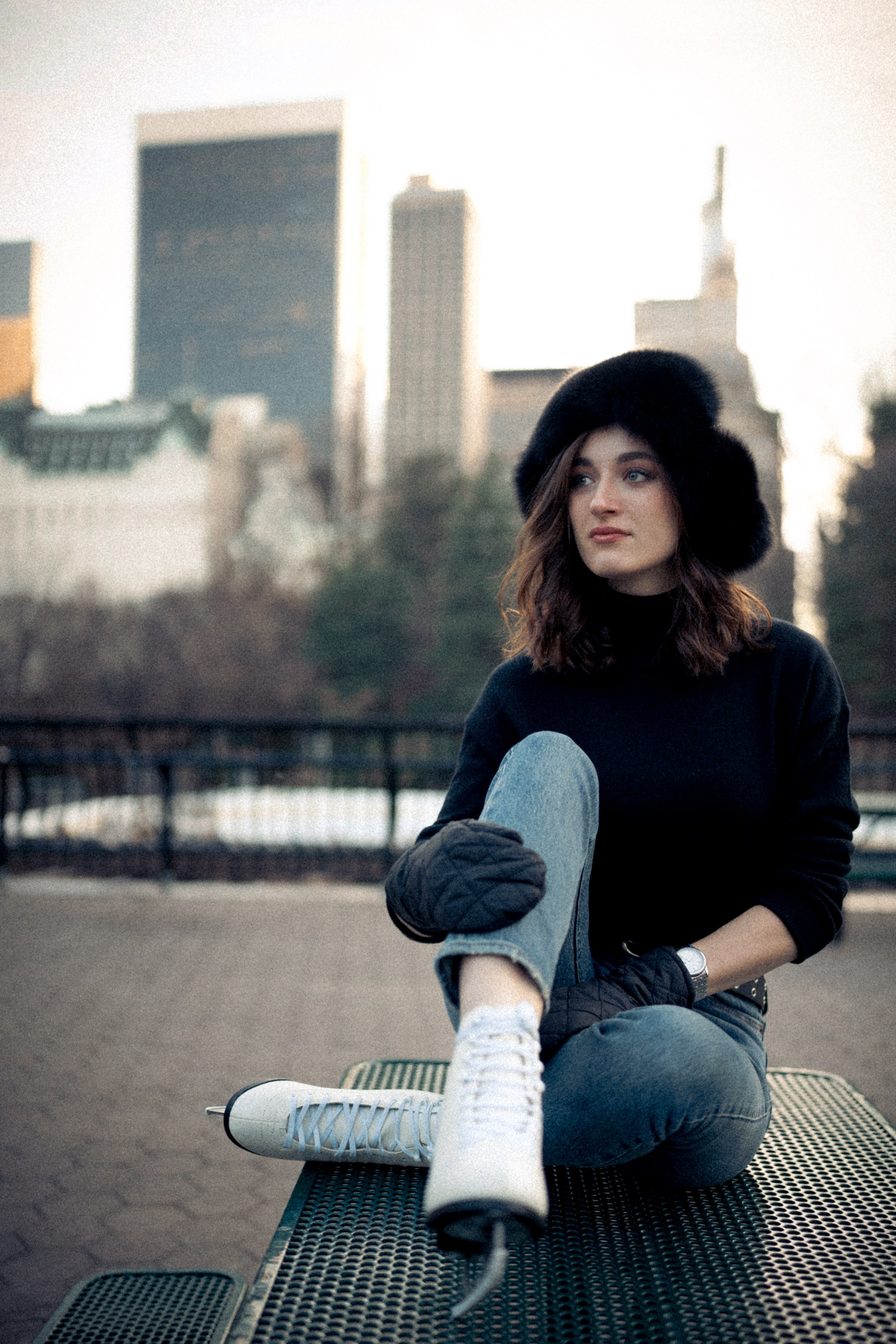 Winter in Central Park. Portrait and wedding photographer in New York