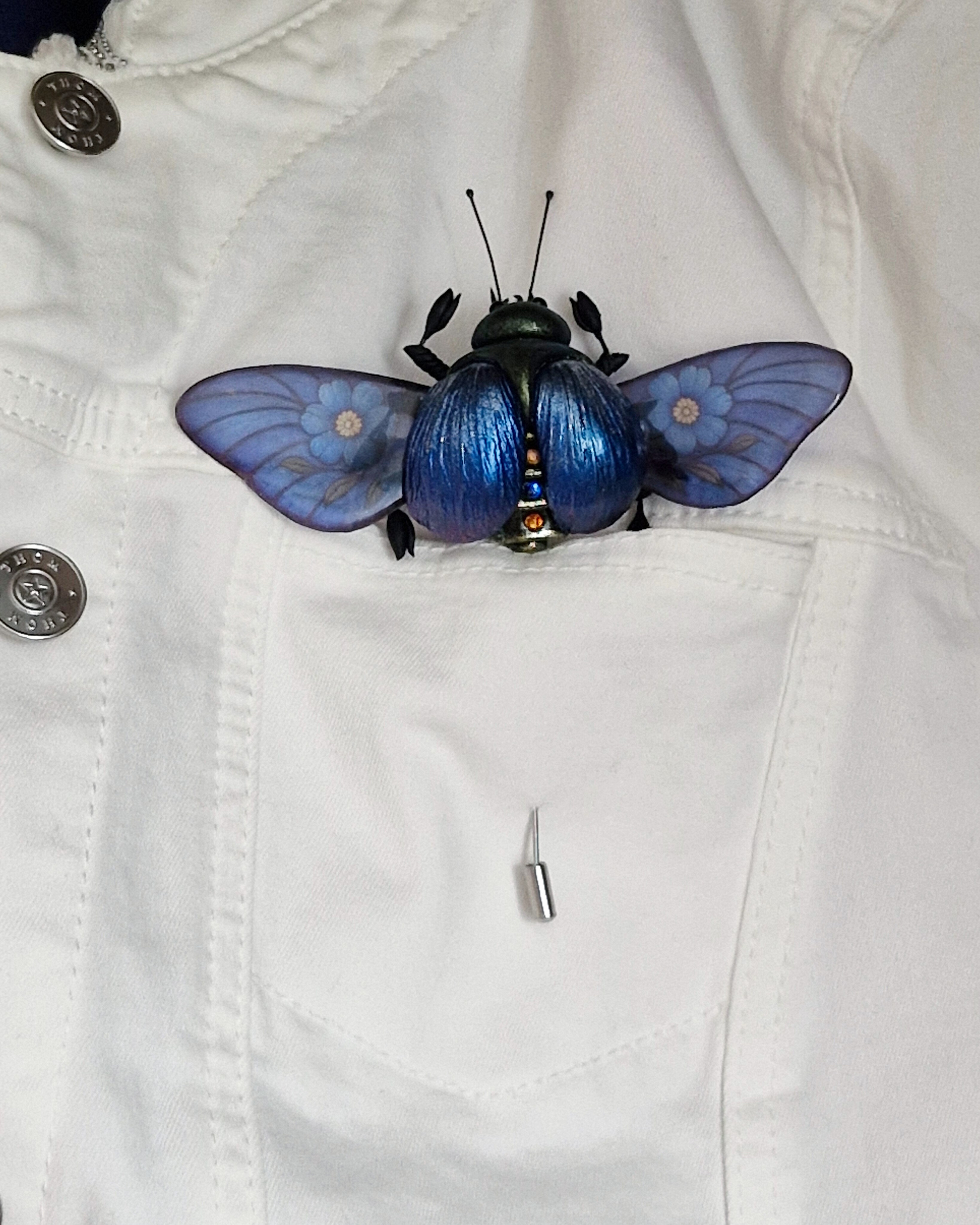 Броши-жуки / Insekten-Broschen ➜. Oksana Paul-Gardinen-Design Oksana Paul ✧ Art of Gardinen & Textile Design ✧ Polymer Clay Art & Handmade Creatures