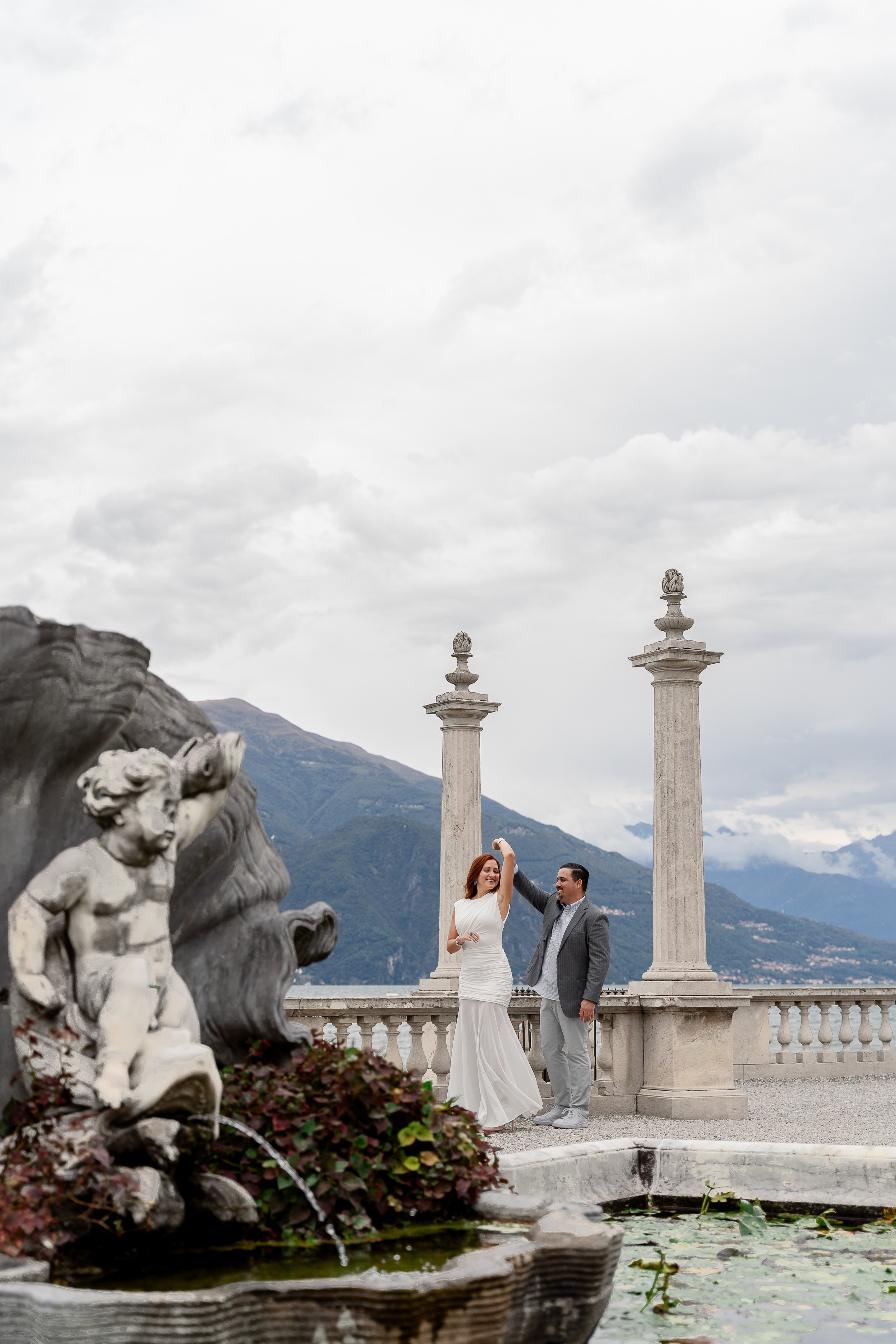 Villa Melzi Secret Proposal in Bellagio. Proposal Photographer in Lake Como