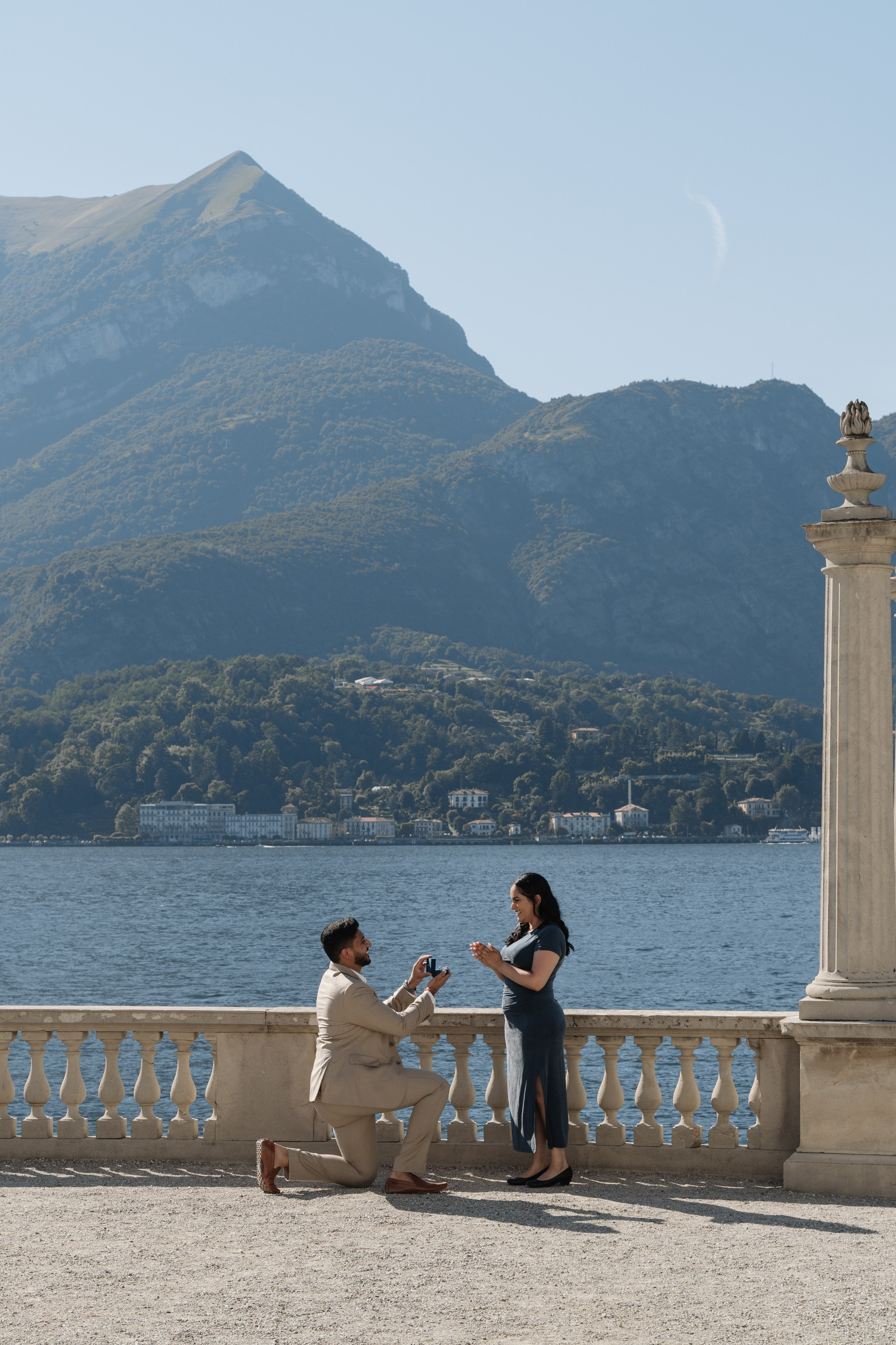 Villa Melzi Secret Proposal. Lake Como Proposal Photographer | Surprise Proposals & Engagements
