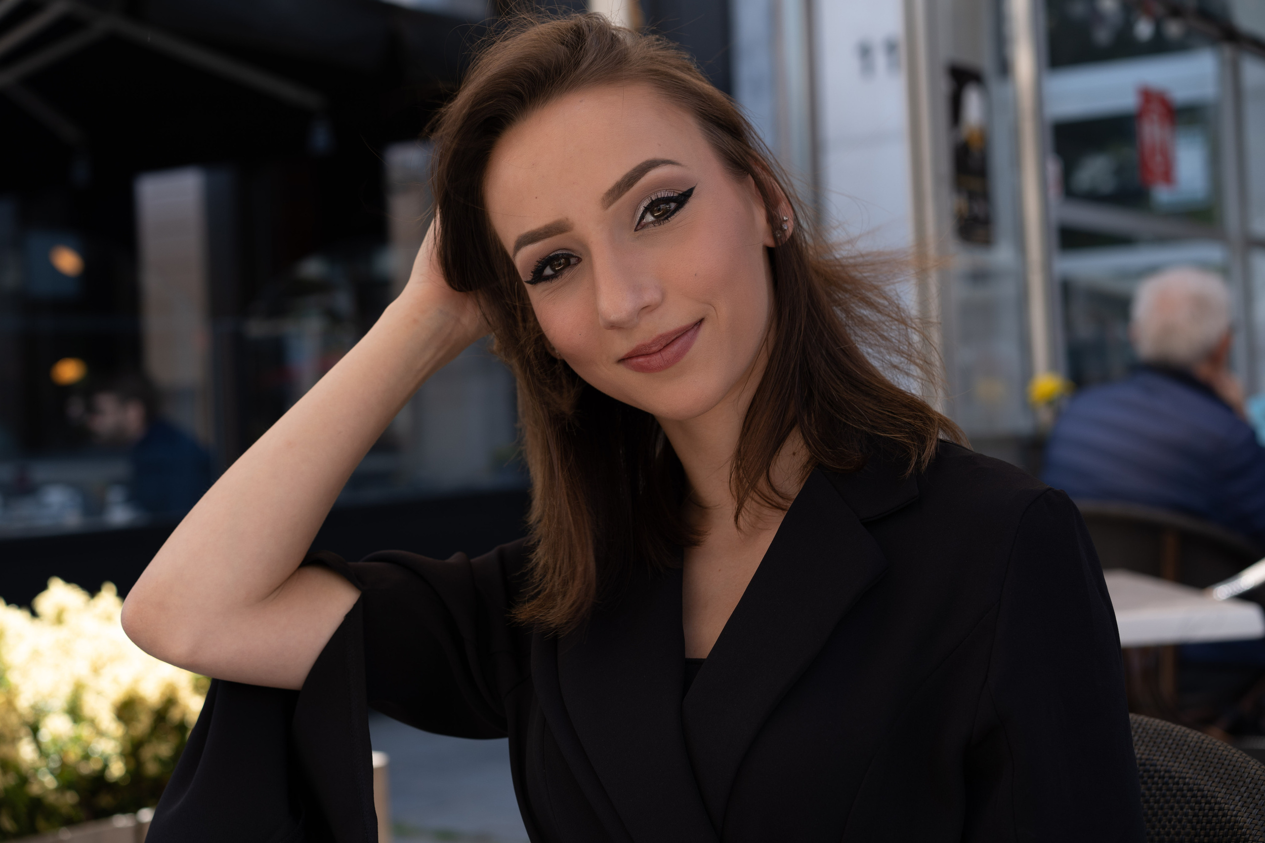 Little black dress / Antwerp. Tatyana Van Hedent een fotograaf te Zele, Oost-Vlaanderen