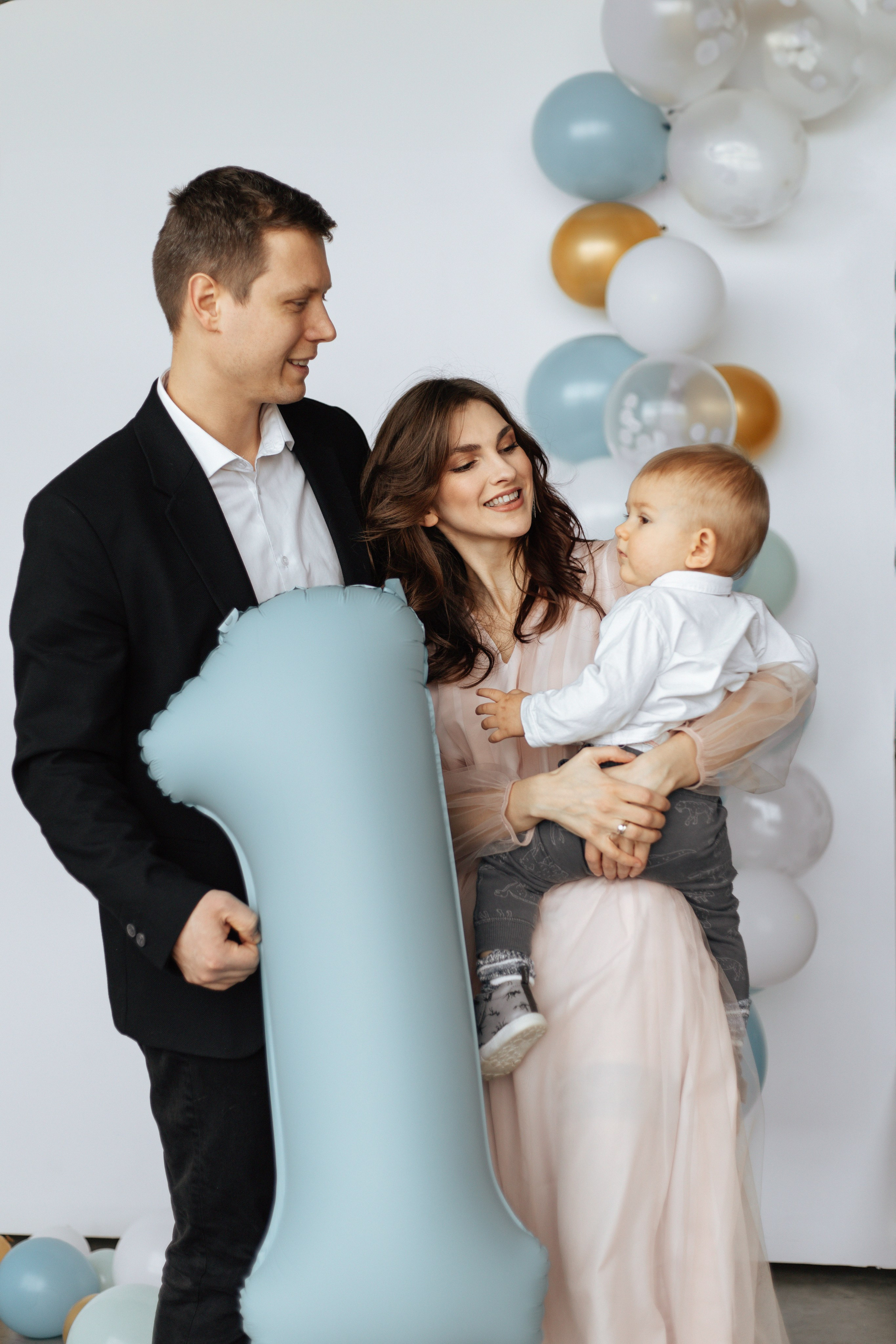 Aleksandr’s first birthday. Home