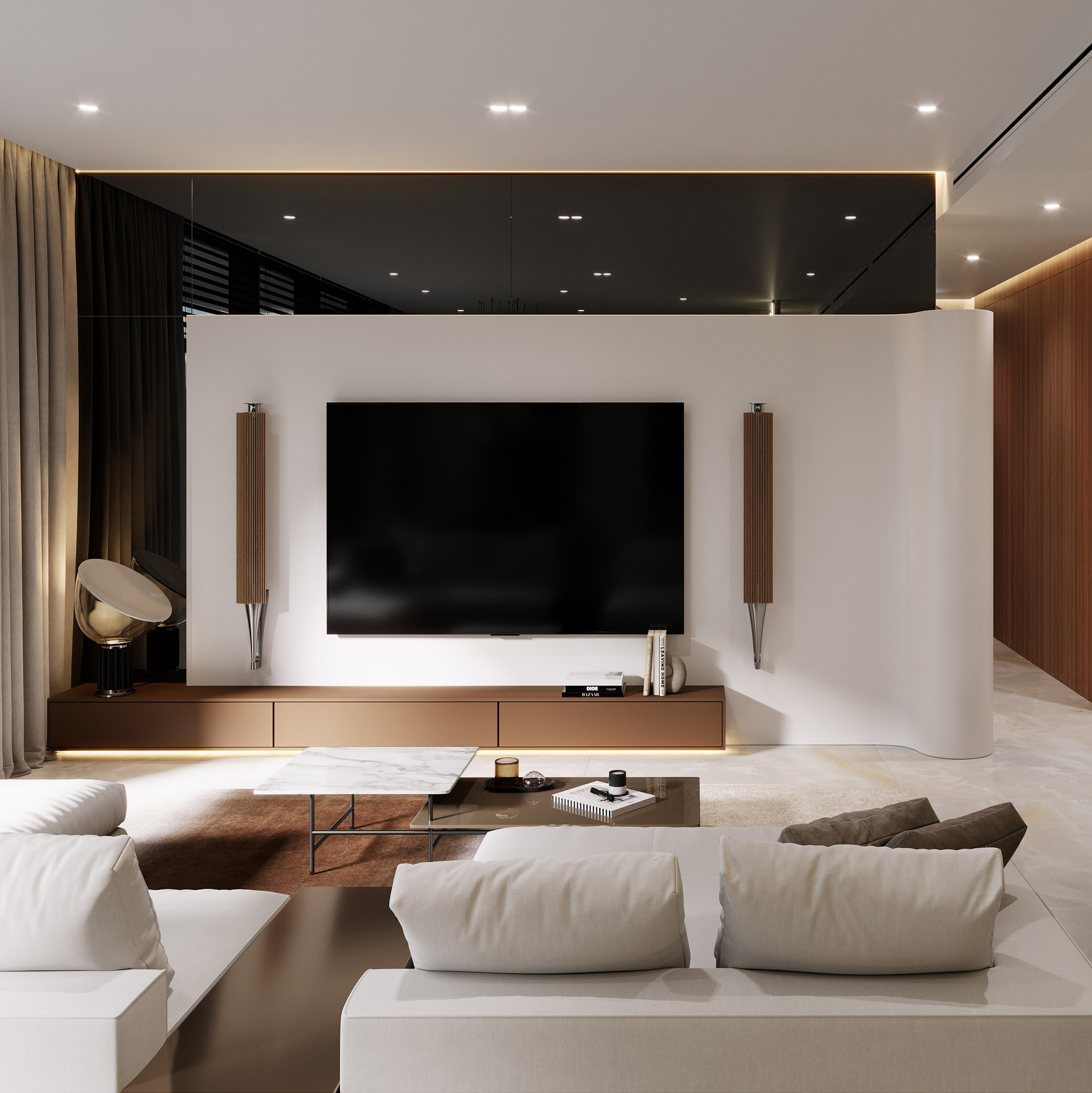 BLUEWATERS APARTMENT IN DUBAI. Дизайн интерьера и 3D-визуализация | AB Design Buro