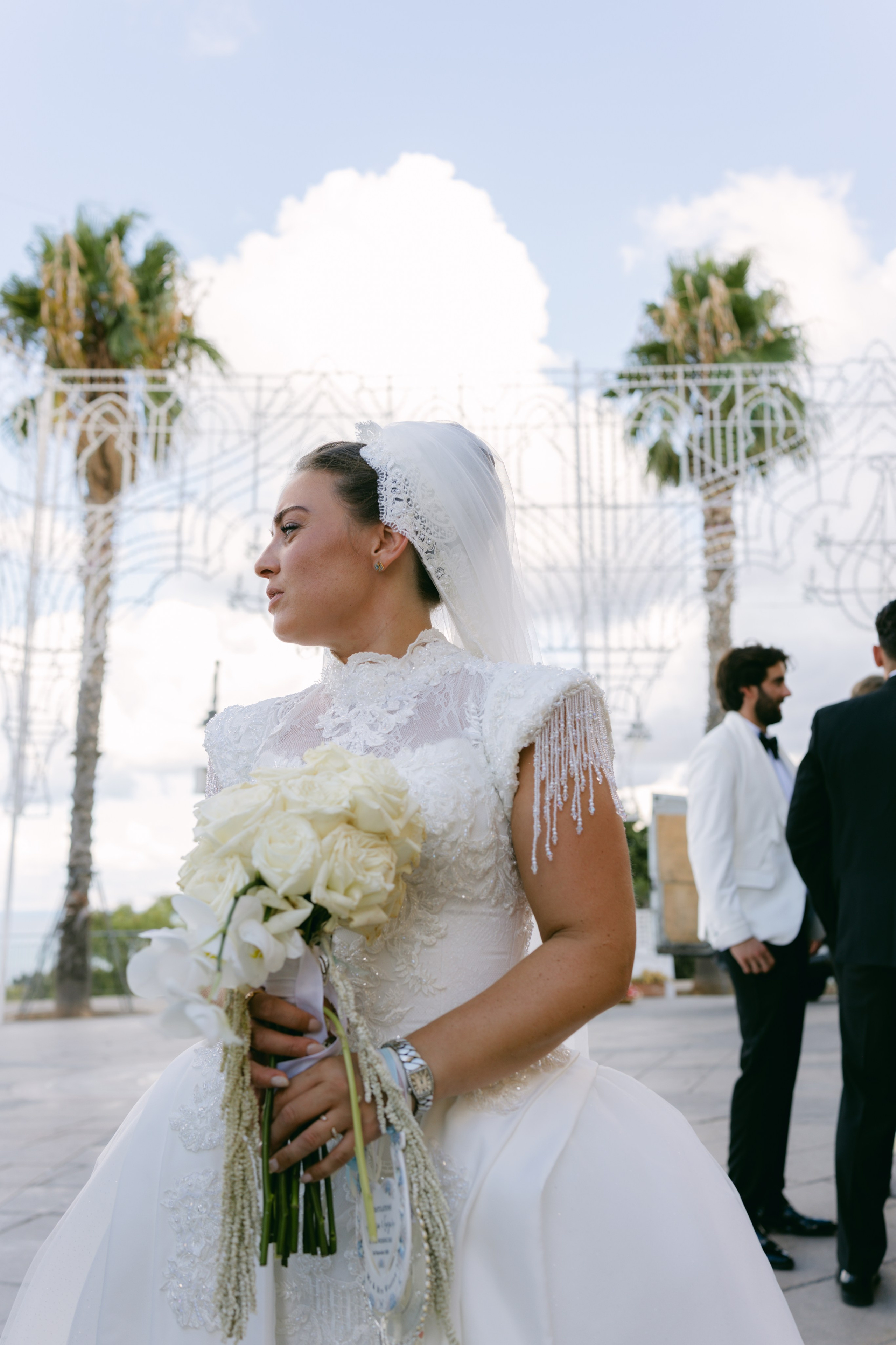 Wedding in Italy, sicily at castello lanza di banciforte on 35mm film and digital