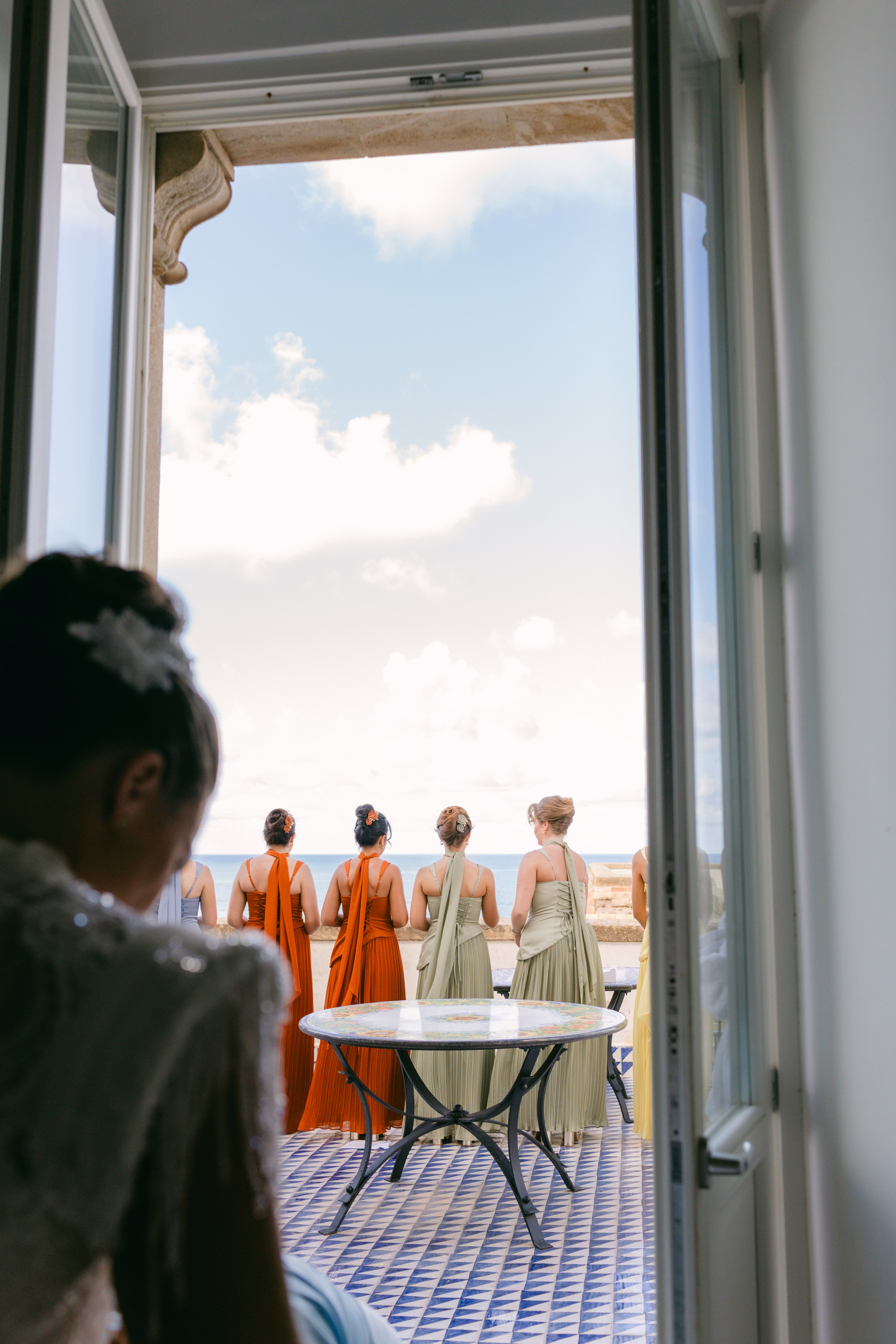 Wedding in Italy, sicily at castello lanza di banciforte on 35mm film and digital