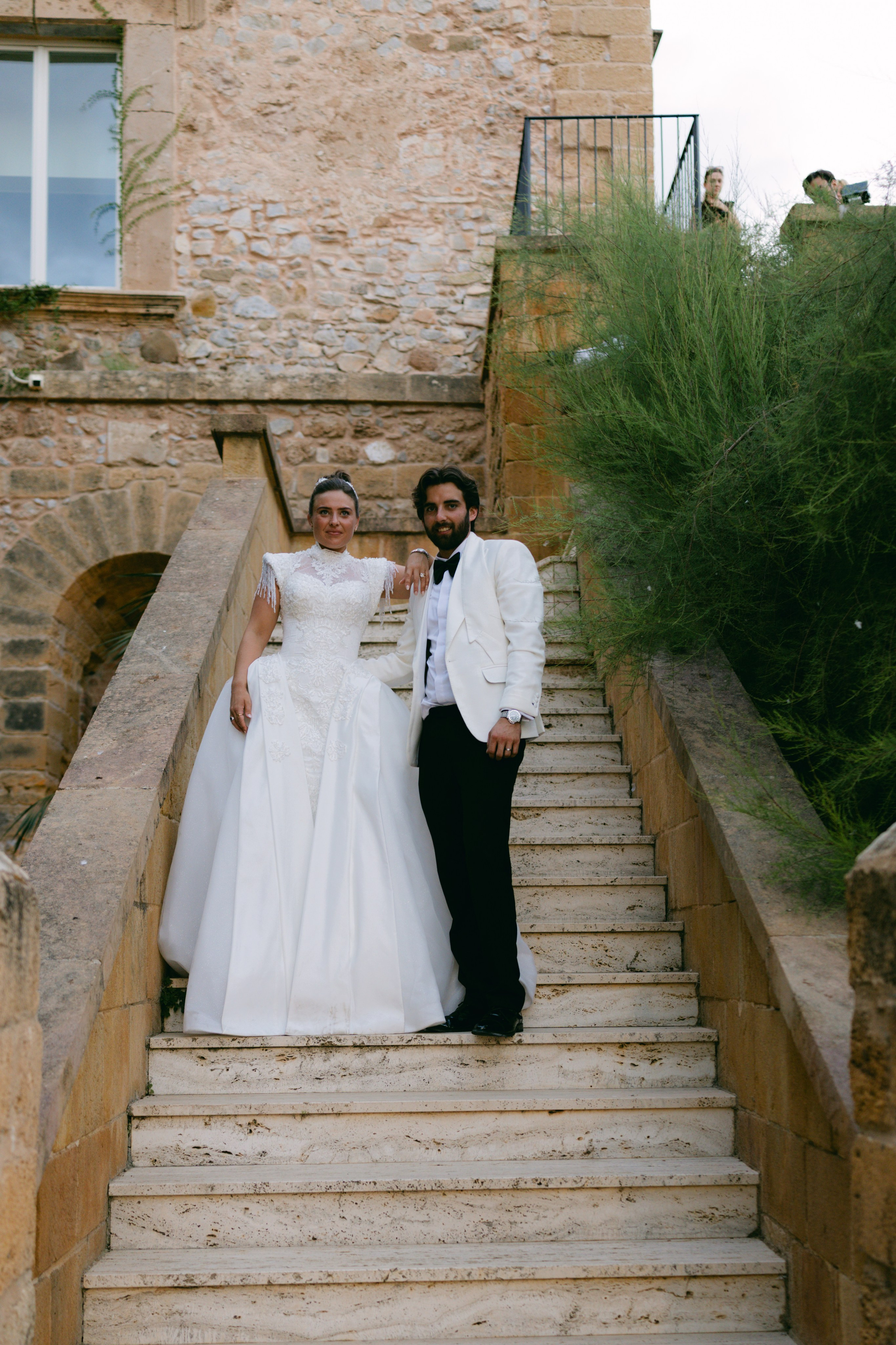 Wedding in Italy, sicily at castello lanza di banciforte on 35mm film and digital
