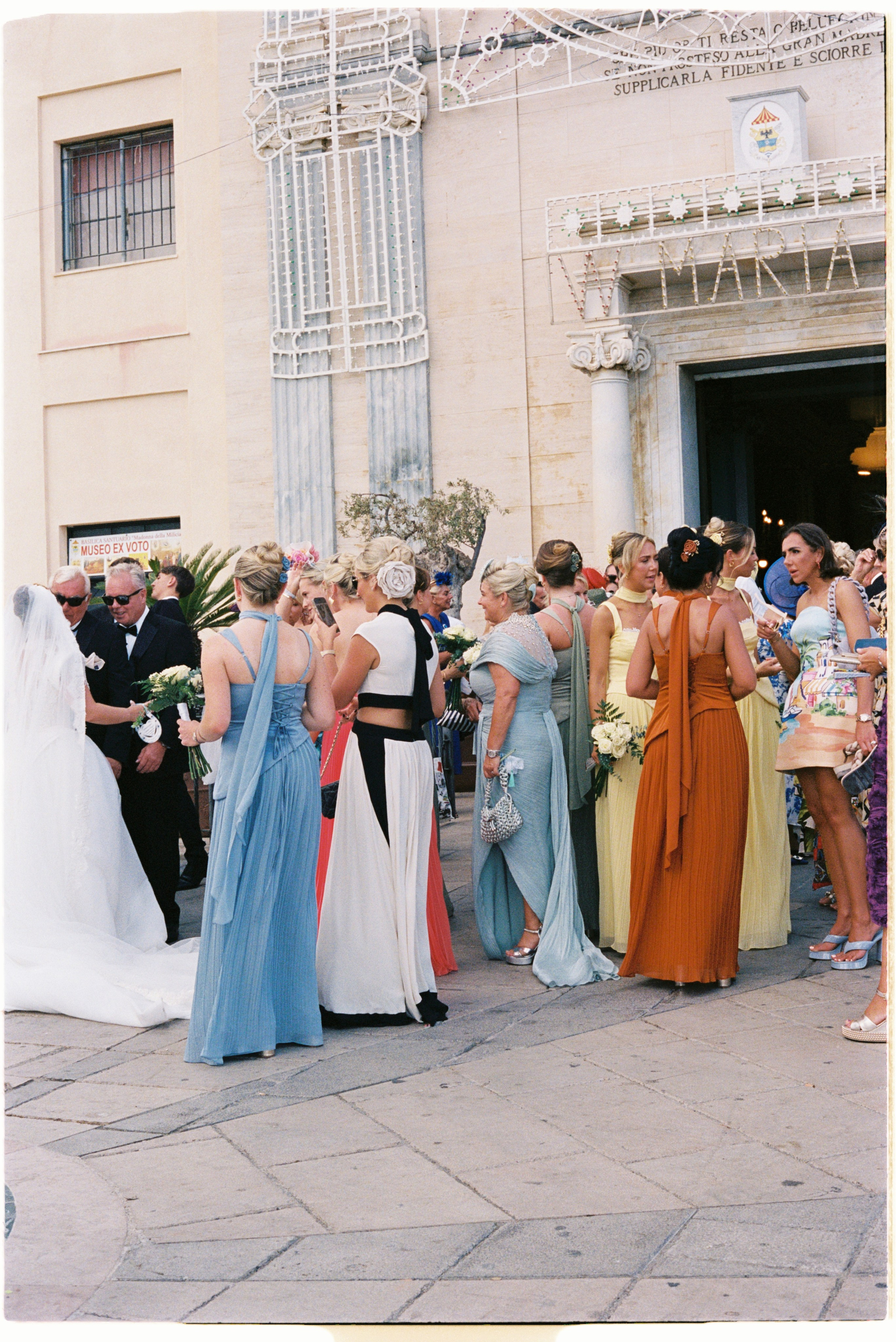 Wedding in Italy, sicily at castello lanza di banciforte on 35mm film and digital