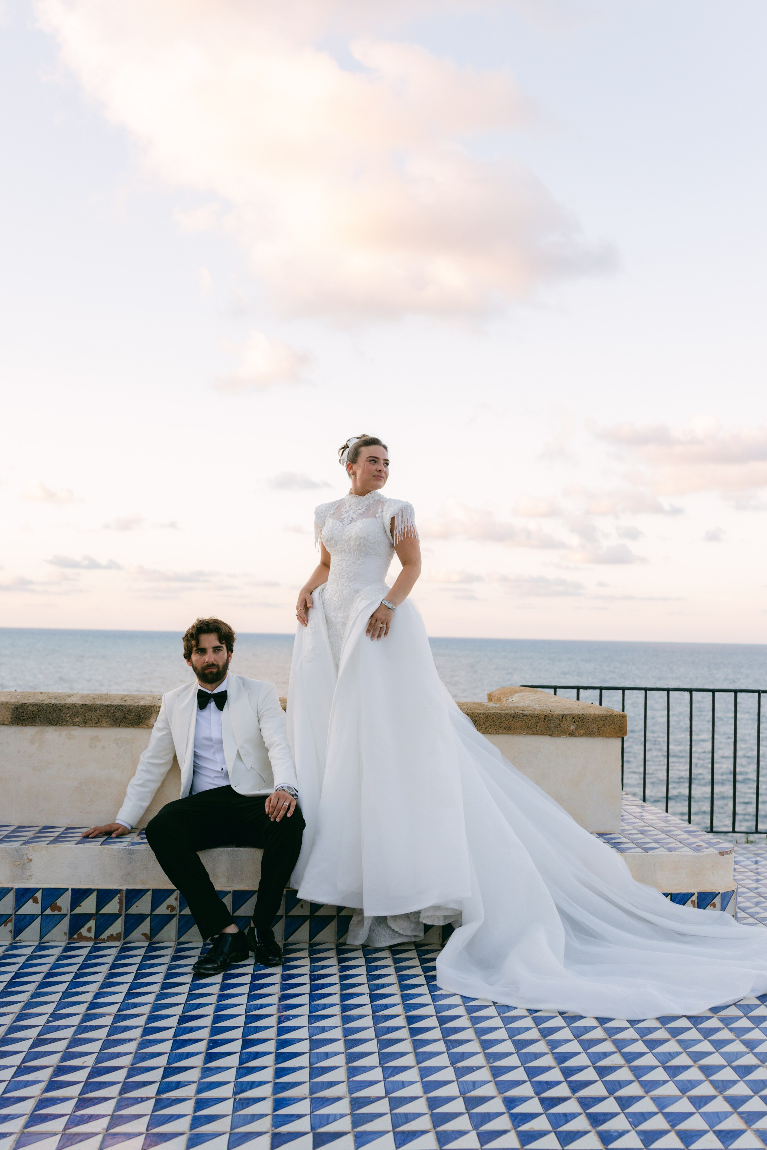 Wedding in Italy, sicily at castello lanza di banciforte on 35mm film and digital