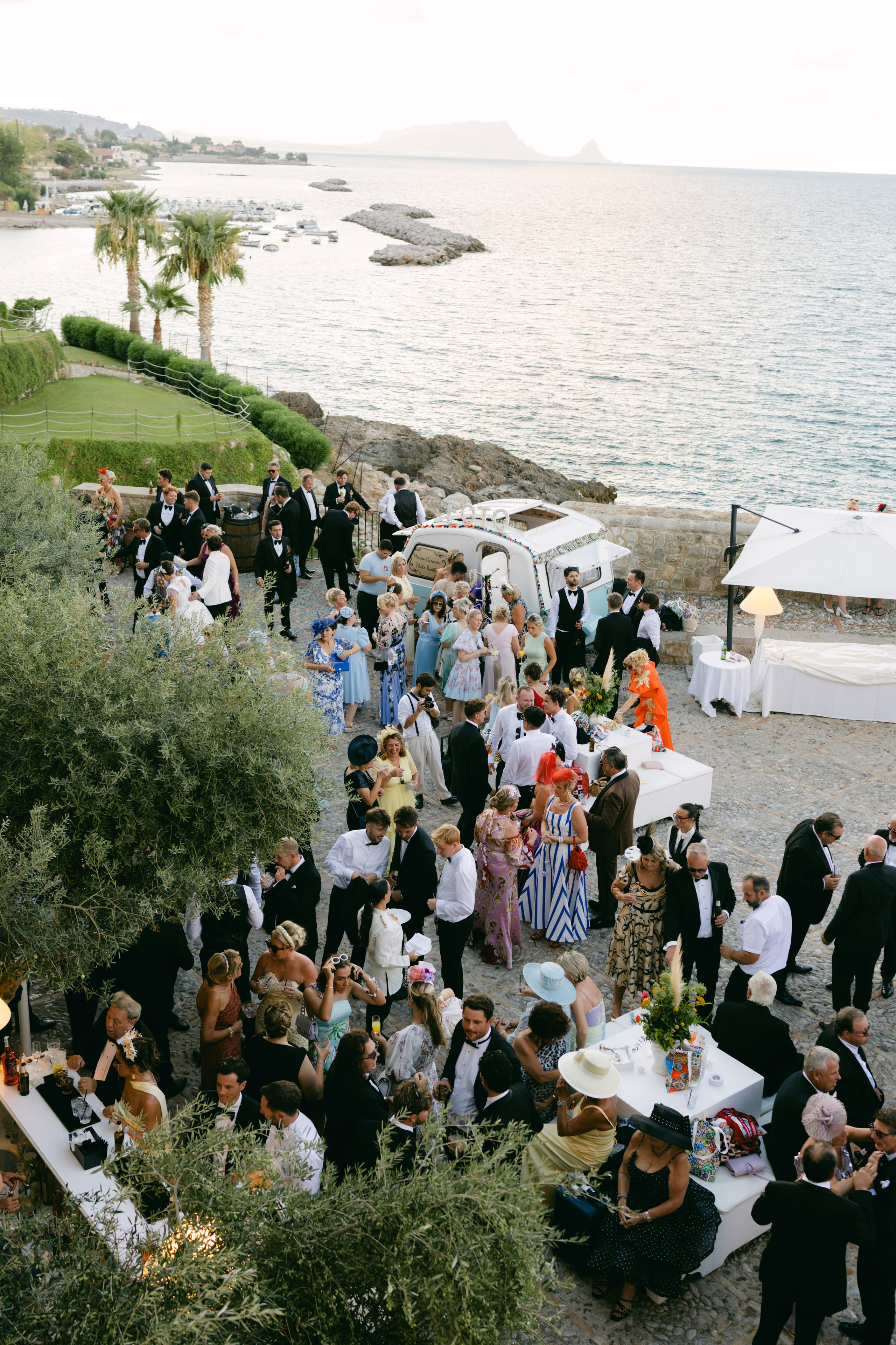 Wedding in Italy, sicily at castello lanza di banciforte on 35mm film and digital