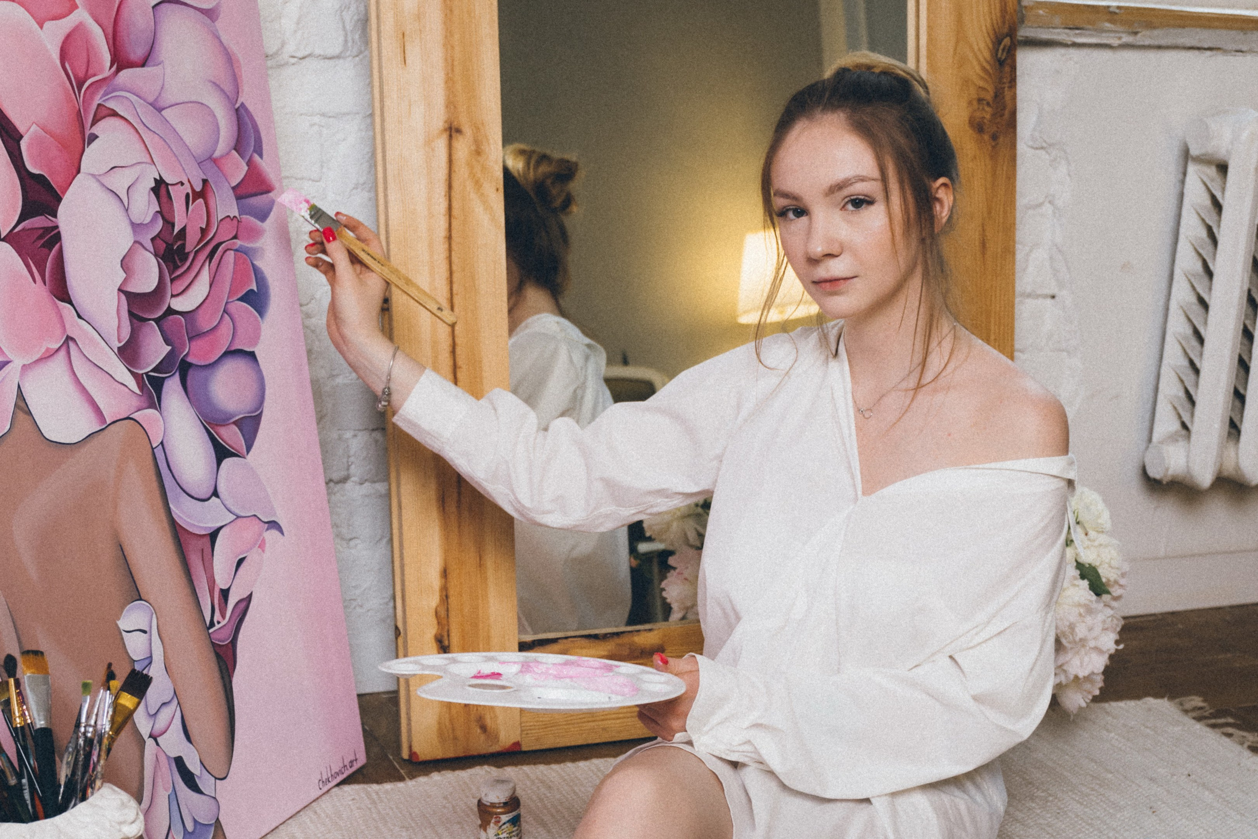 Алеся-фотосессия для художника. Фотограф Анна Кучерявая | Свадьбы и мероприятия в Дубае