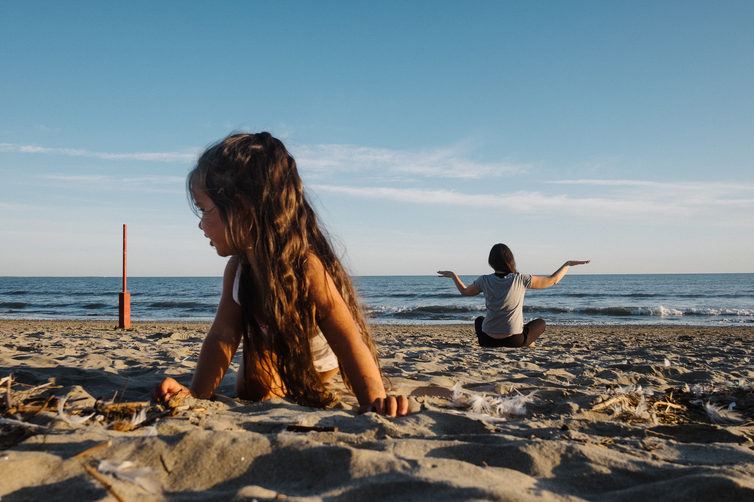 Sand and sea. Portrait and reportage photographer