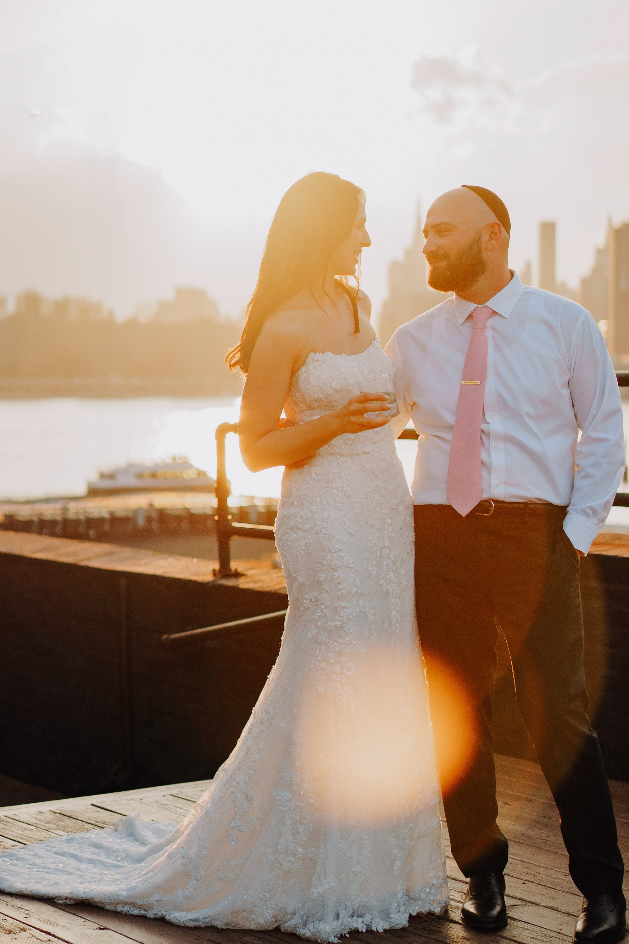 Wedding in the Greenpoint Loft. Portrait and wedding photographer in New York