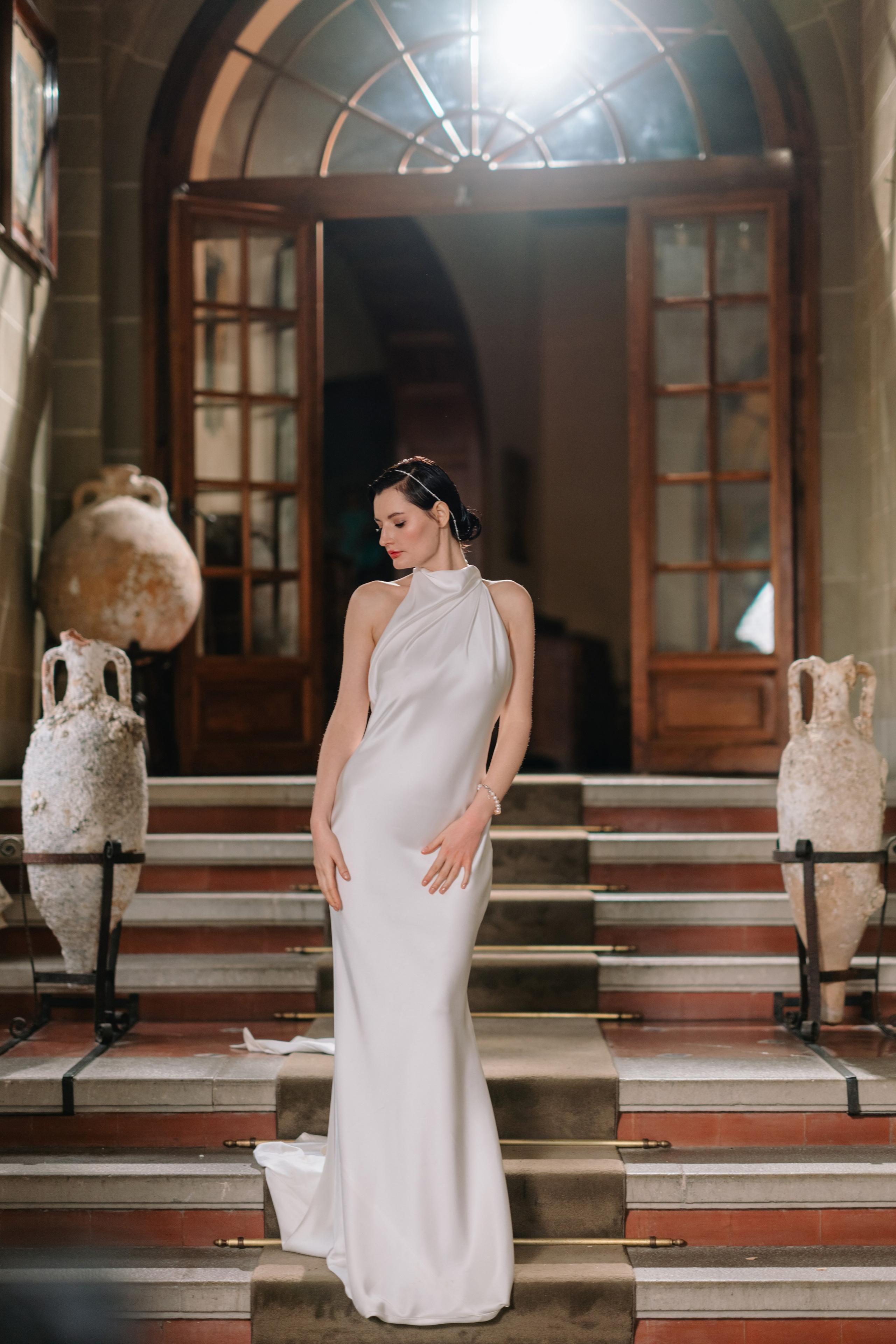 Elegant Barcelona wedding at La Baronia captured on film and digital Romantic destination wedding photography near Barcelona, Spain