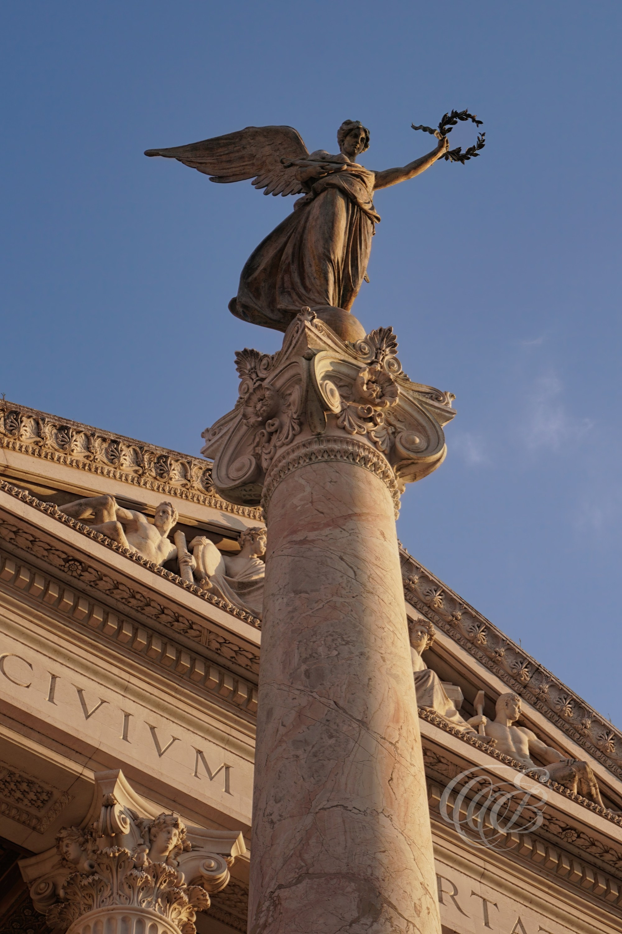 Rome Italy — The Vittoriano Liberty — Eduardo Bartoli Fine Art Photography — Photograph of the Vittoriano monument in Rome, Italy, honoring Victor Emmanuel II and Italian unification — photography by Eduardo Bartoli.