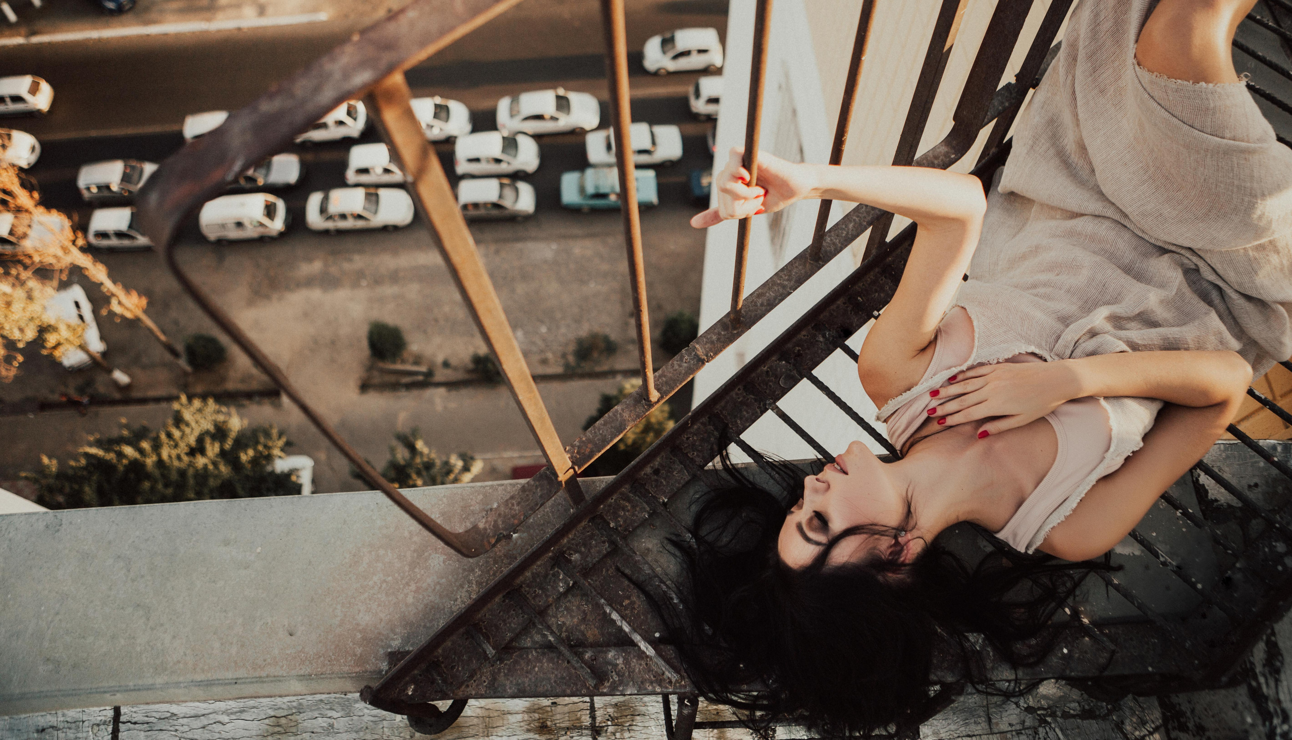 На крыше. Фотограф Вероника Яцына в Ташкенте