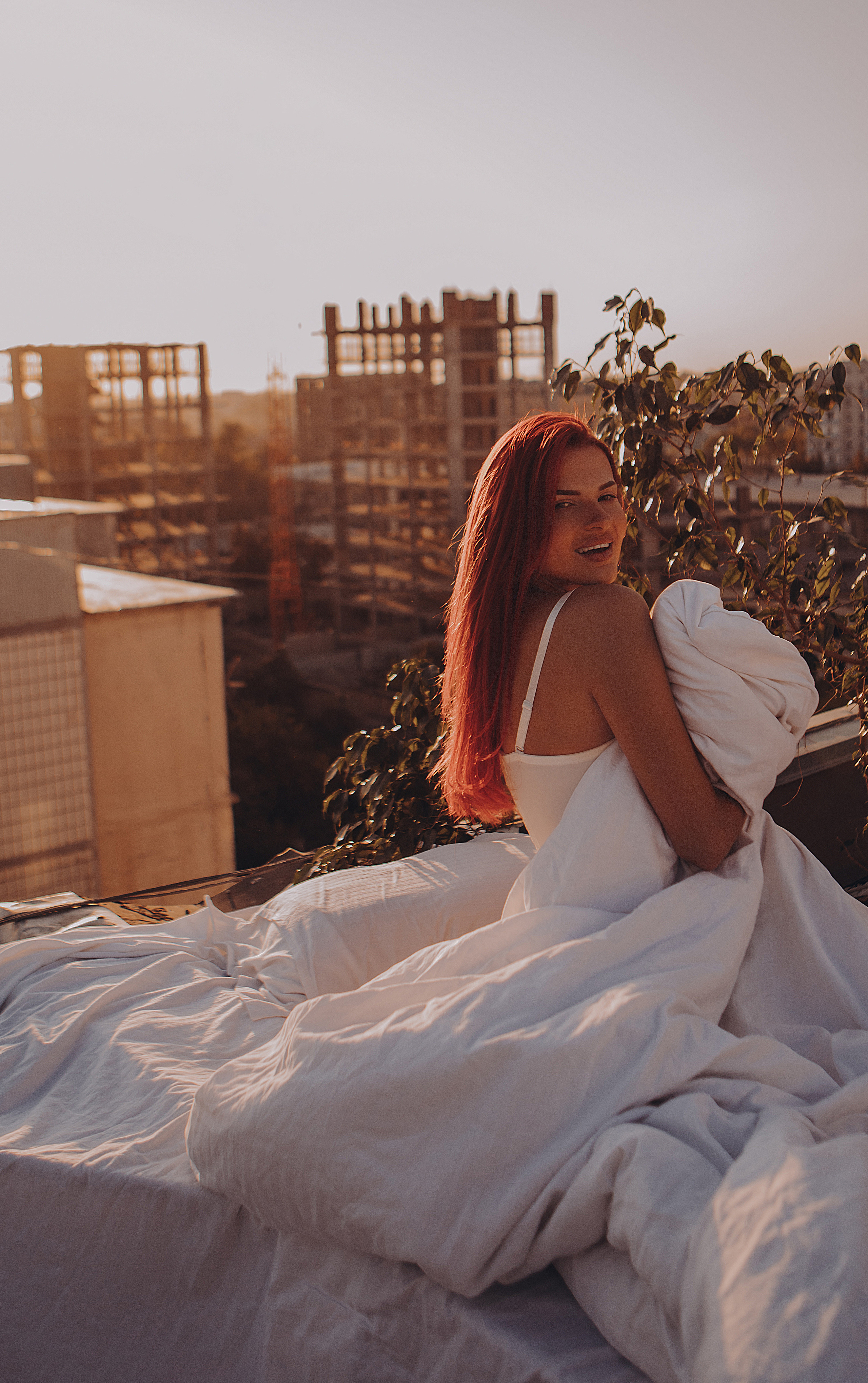 На крыше. Фотограф Вероника Яцына в Ташкенте