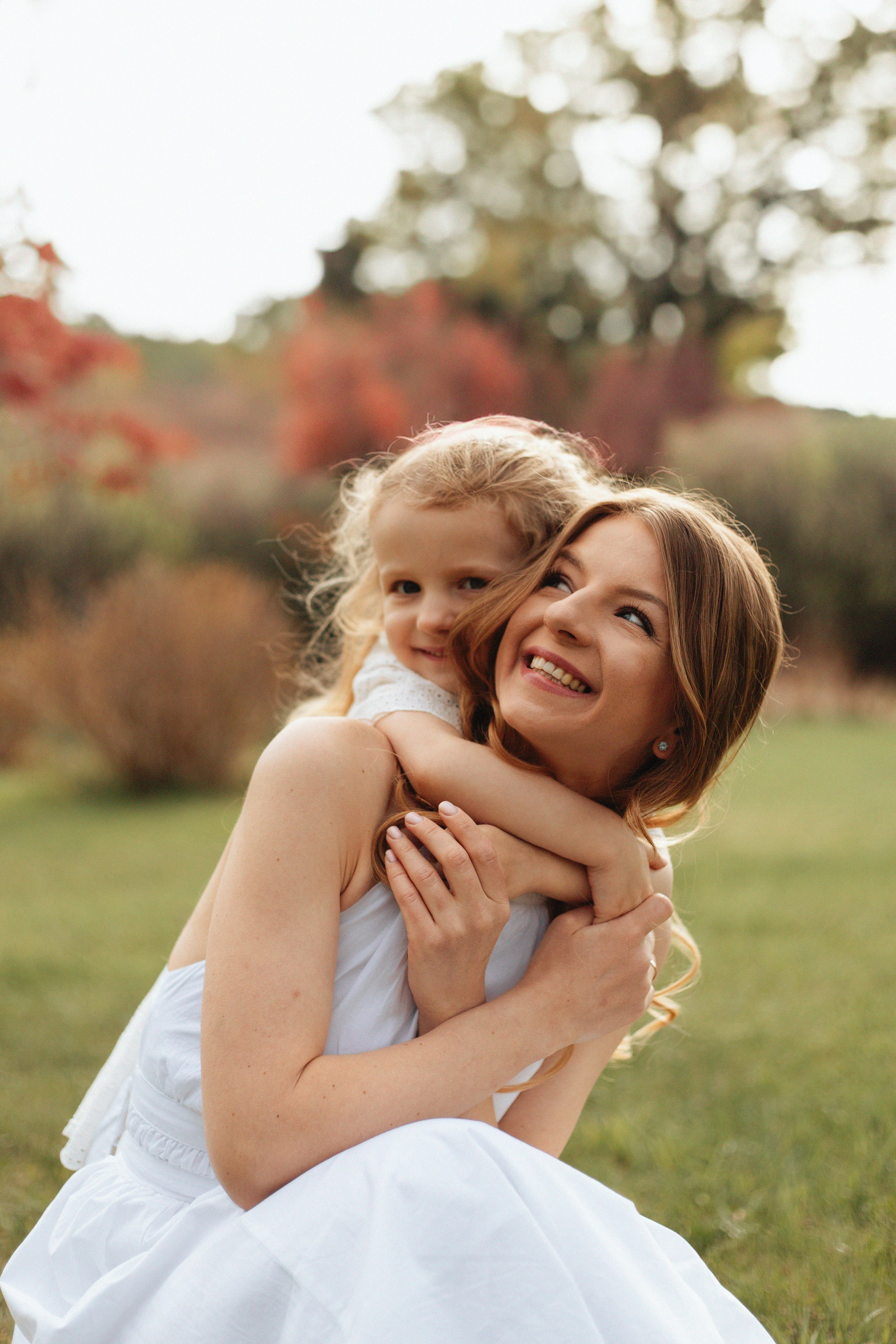 Mother & daughter story. Home