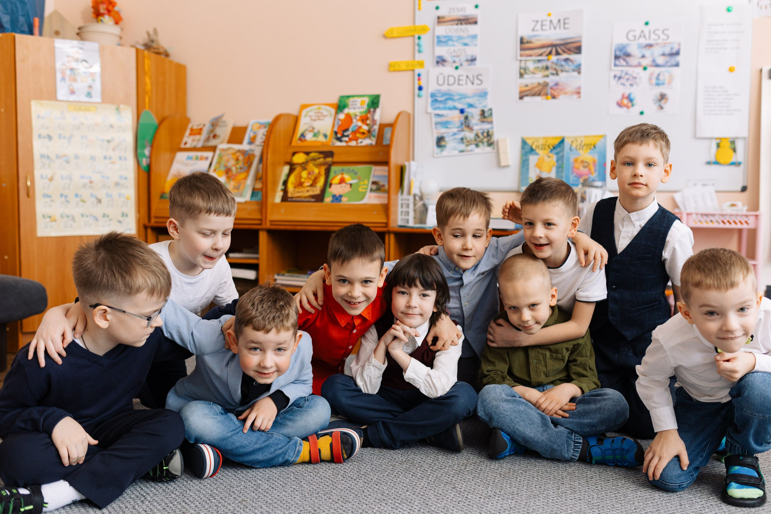 Bērnudārza grupas fotosesija