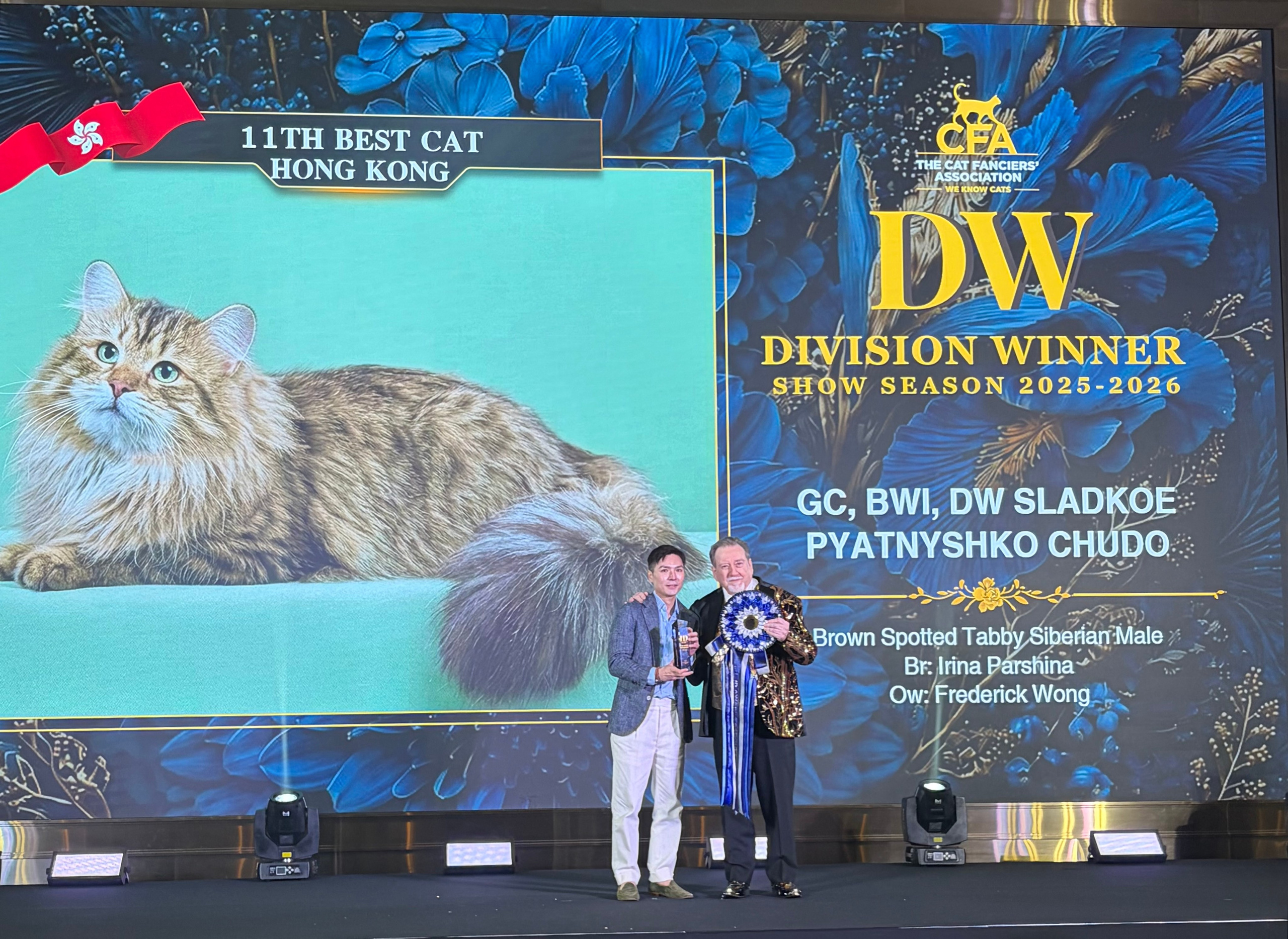 2025-26 CFA International Division Banquet. LEMON GREEN SIBERIANS 香港西伯利亞貓舍