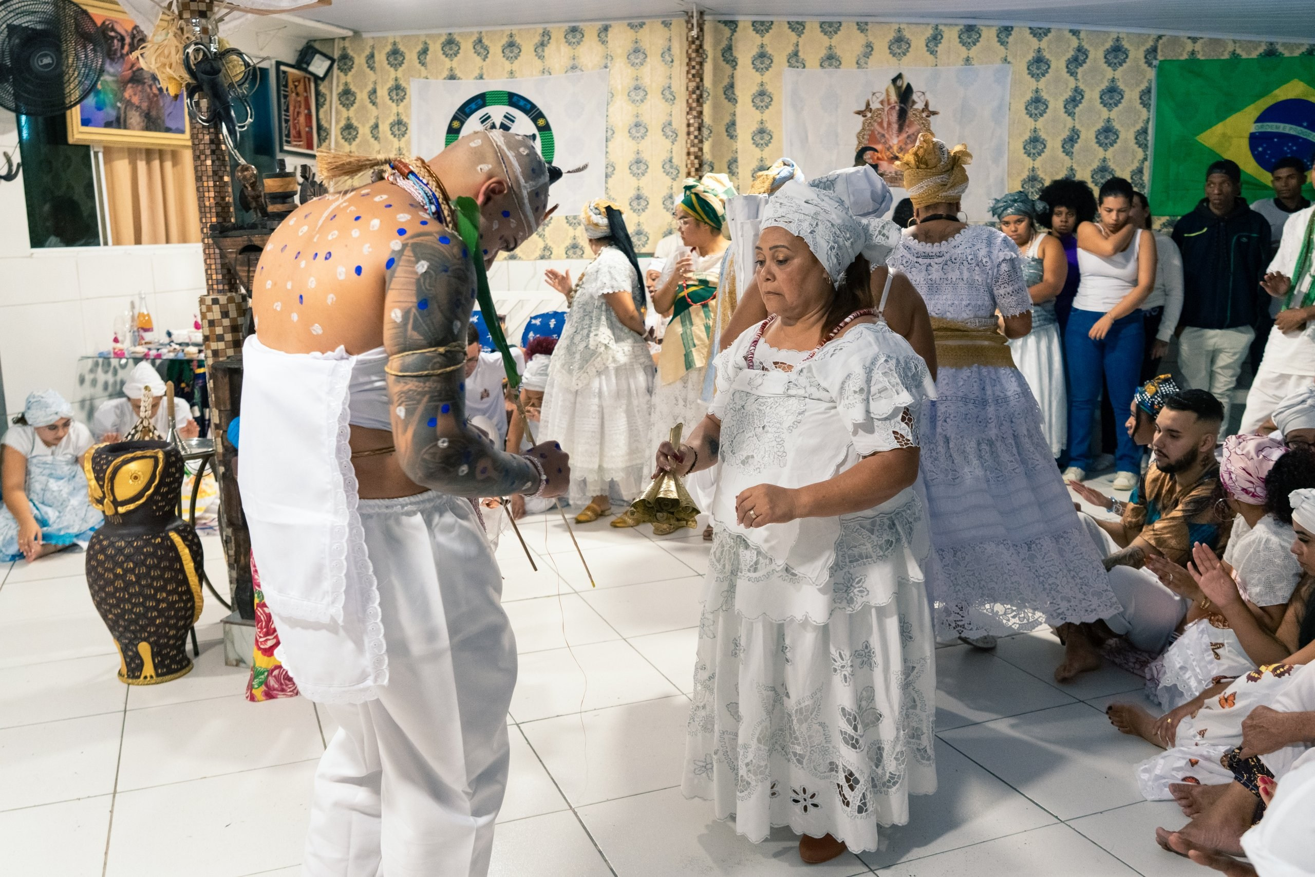 19/04/2025 — Iniciação Oloyê Pablo, Ajoyê Maria Júlia e Iyawo Arthur. Aladá Produções