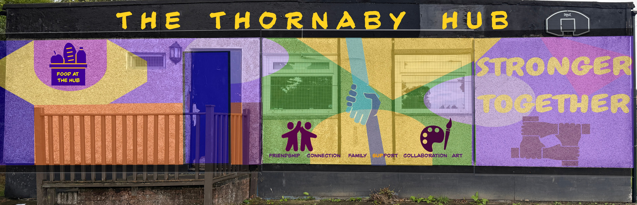 Clayton Community Hub Mural. Professional Portrait & Event Photographer in West Yorkshire, travels across UK