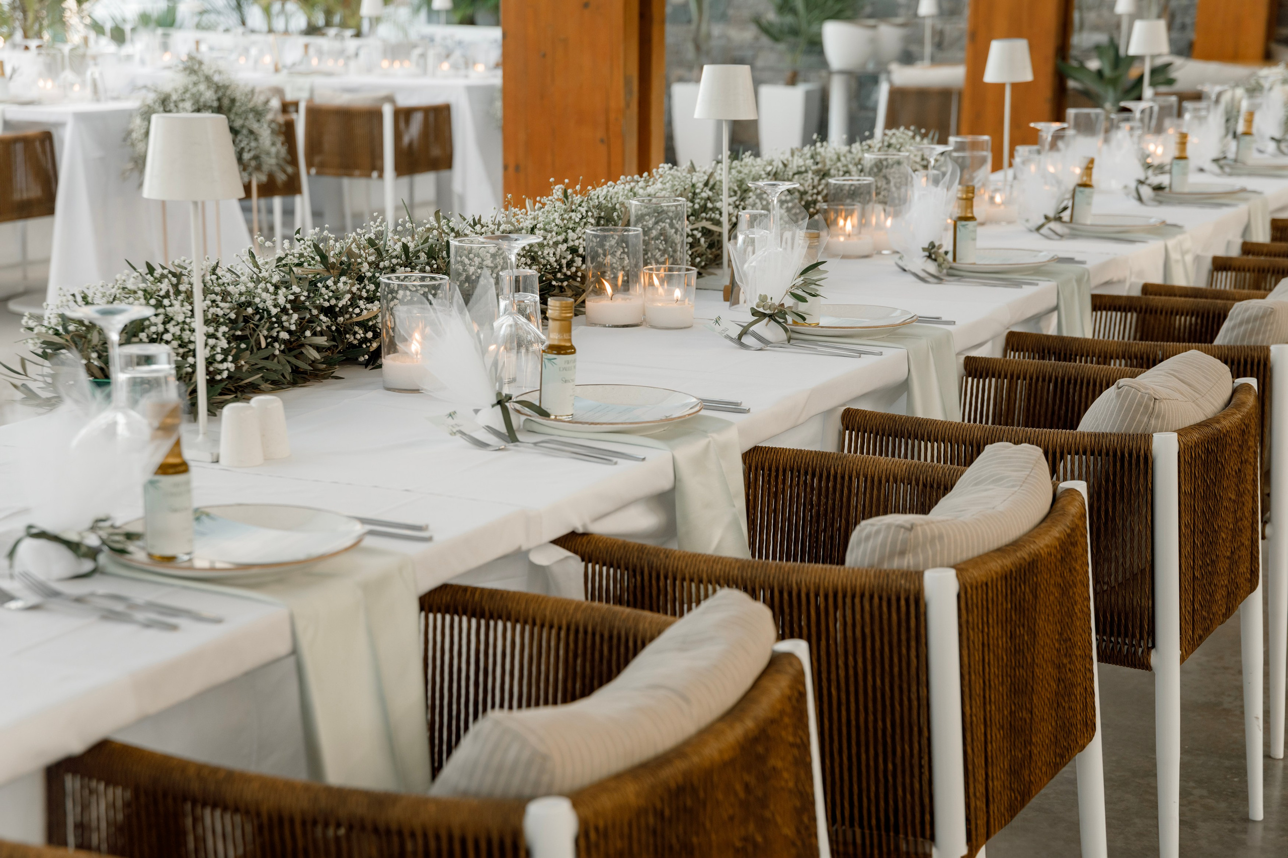 Wedding decoration in a Restaurant Naya, Faliraki Rhodes Greece