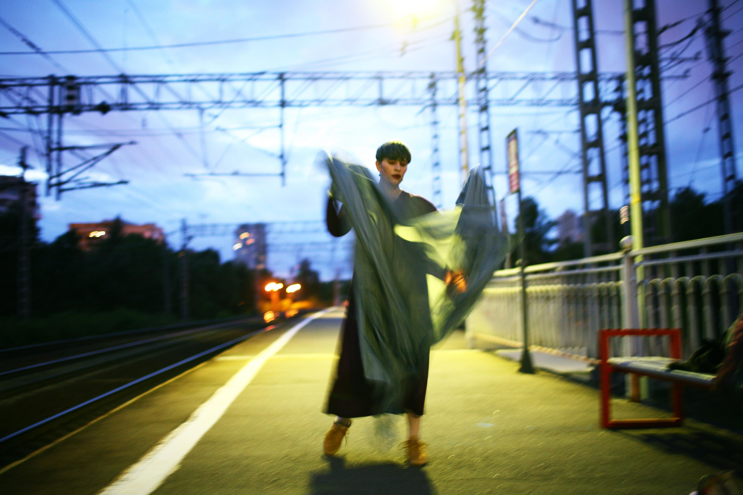 Anna and the fire. Victoria Dini. Art photography in London / Folkestone, UK