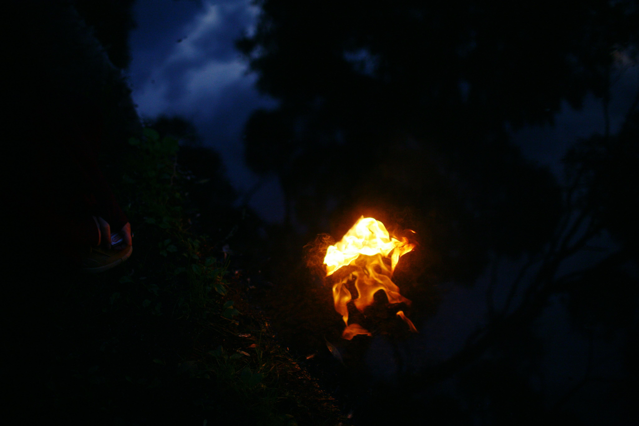 Anna and the fire. Victoria Dini. Art photography in London / Folkestone, UK