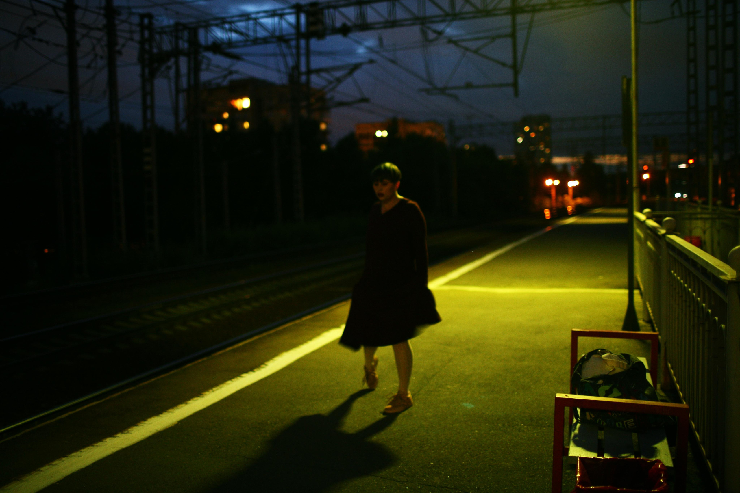 Anna and the fire. Victoria Dini. Art photography in London / Folkestone, UK