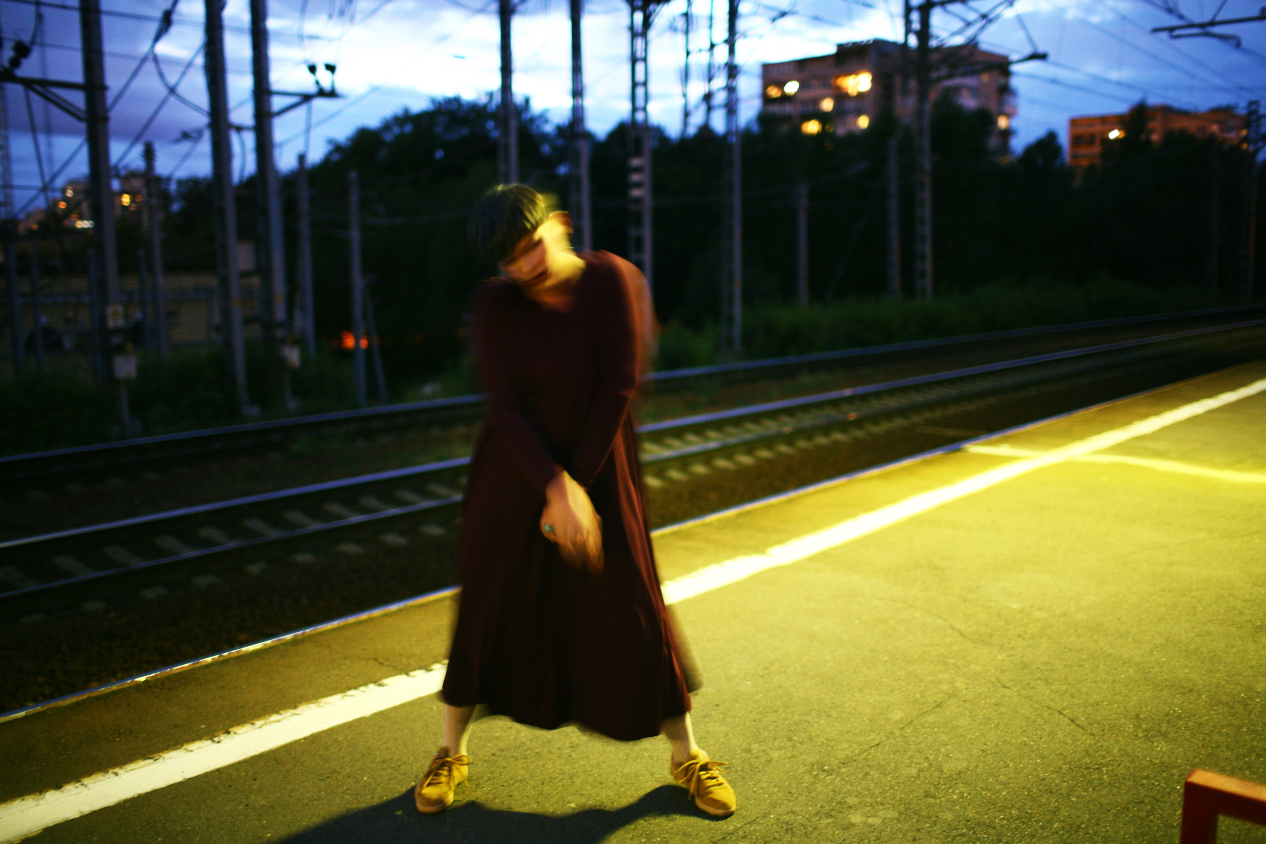 Anna and the fire. Victoria Dini. Art photography in London / Folkestone, UK