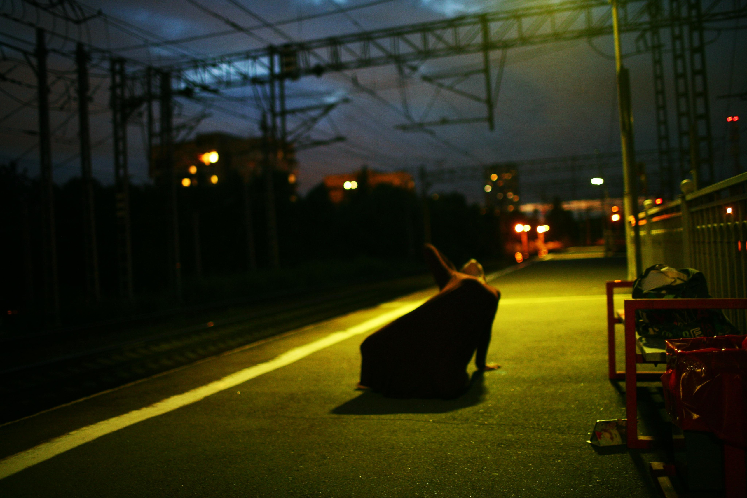 Anna and the fire. Victoria Dini. Art photography in London / Folkestone, UK