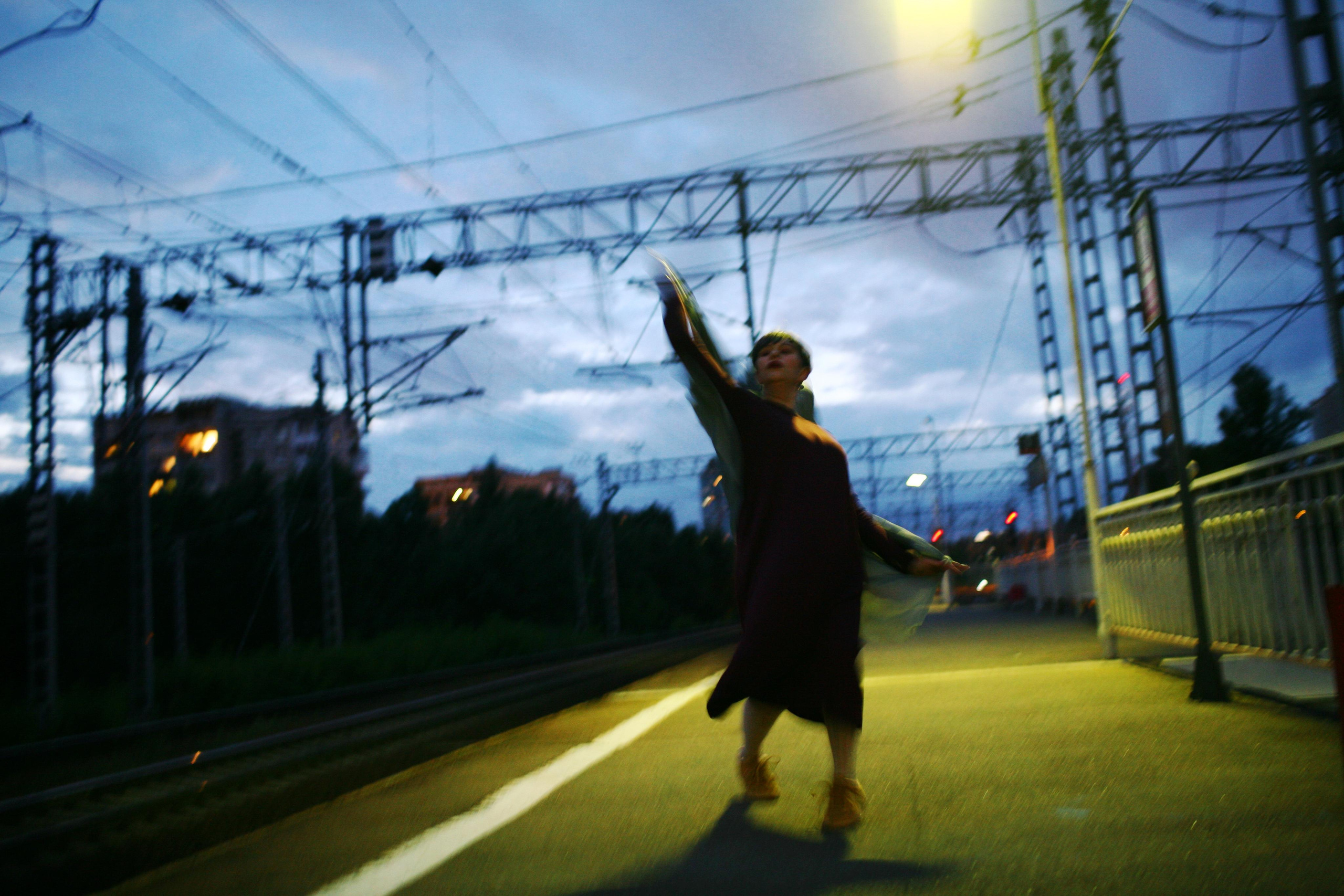 Anna and the fire. Victoria Dini. Art photography in London / Folkestone, UK