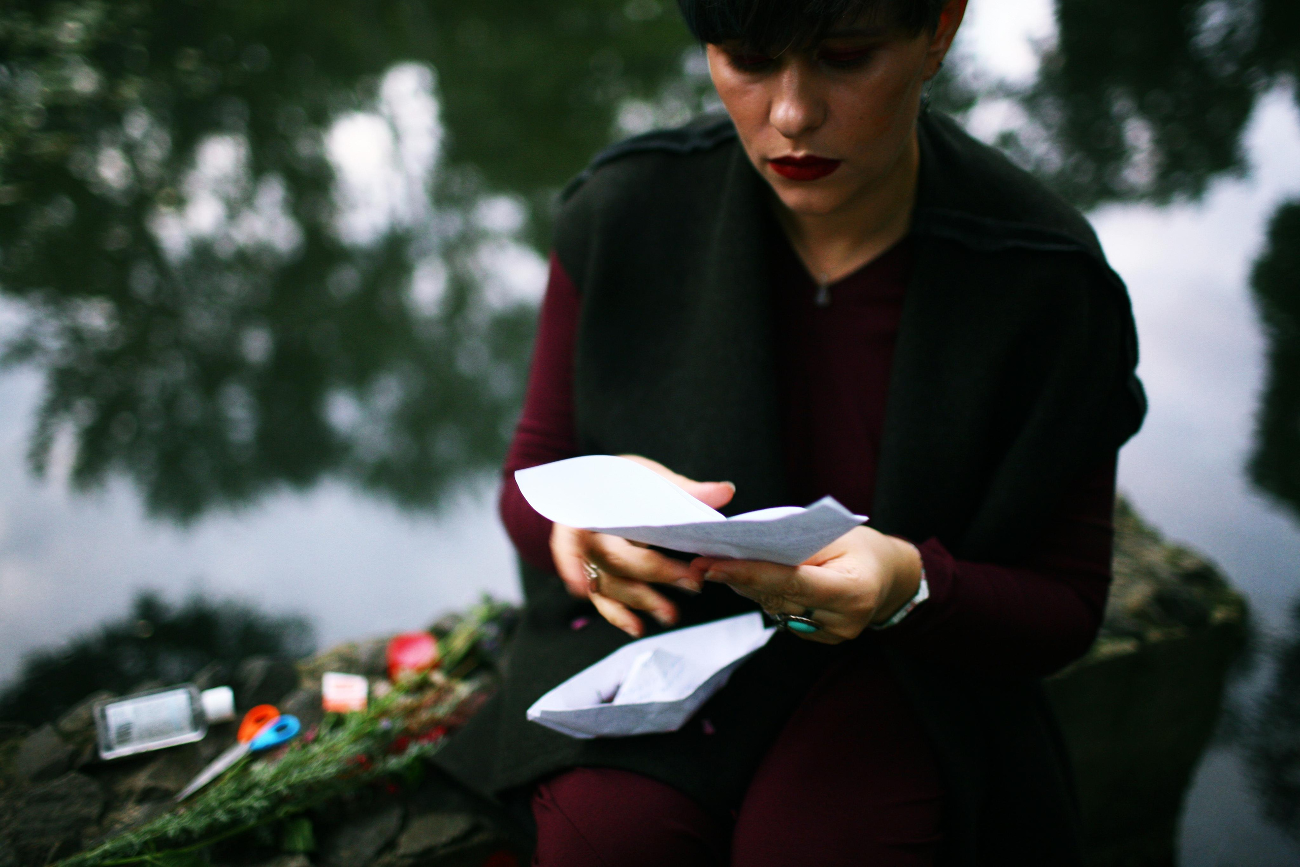 Anna and the fire. Victoria Dini. Art photography in London / Folkestone, UK