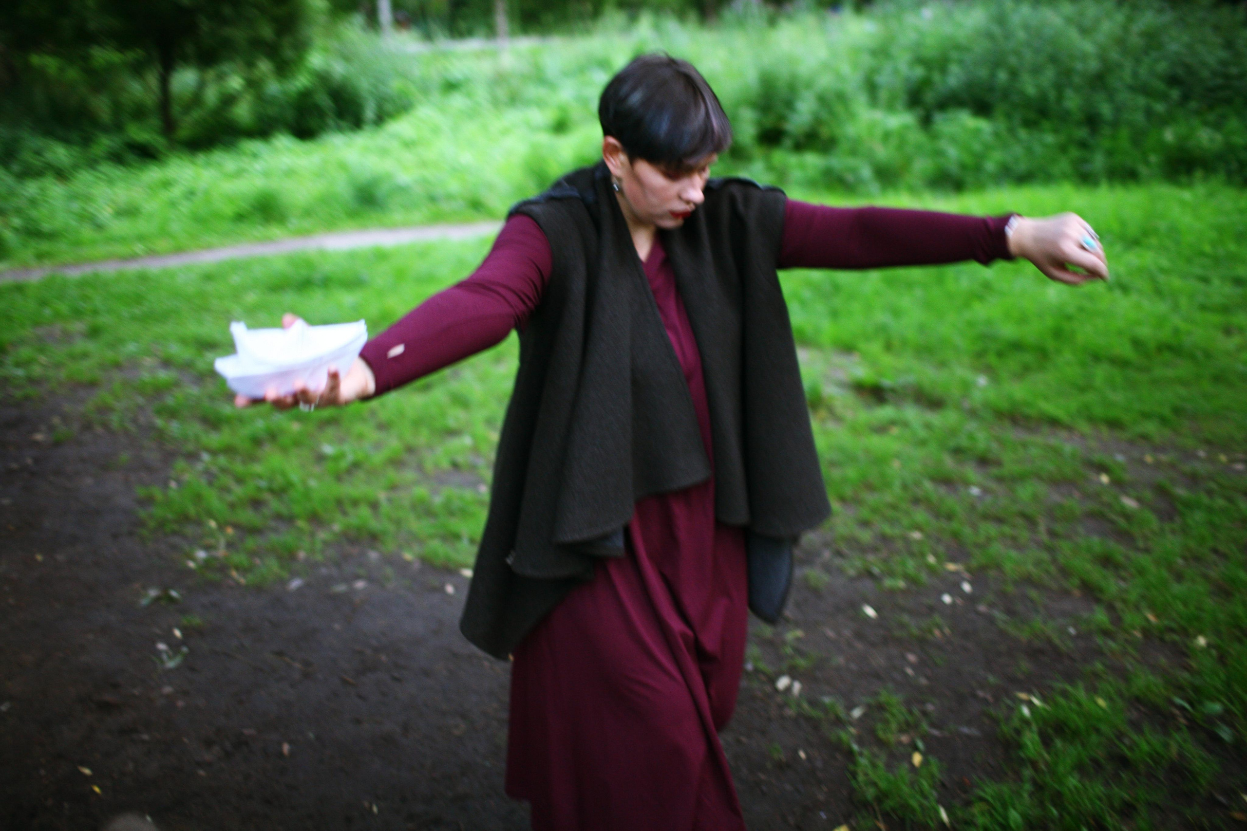 Anna and the fire. Victoria Dini. Art photography in London / Folkestone, UK