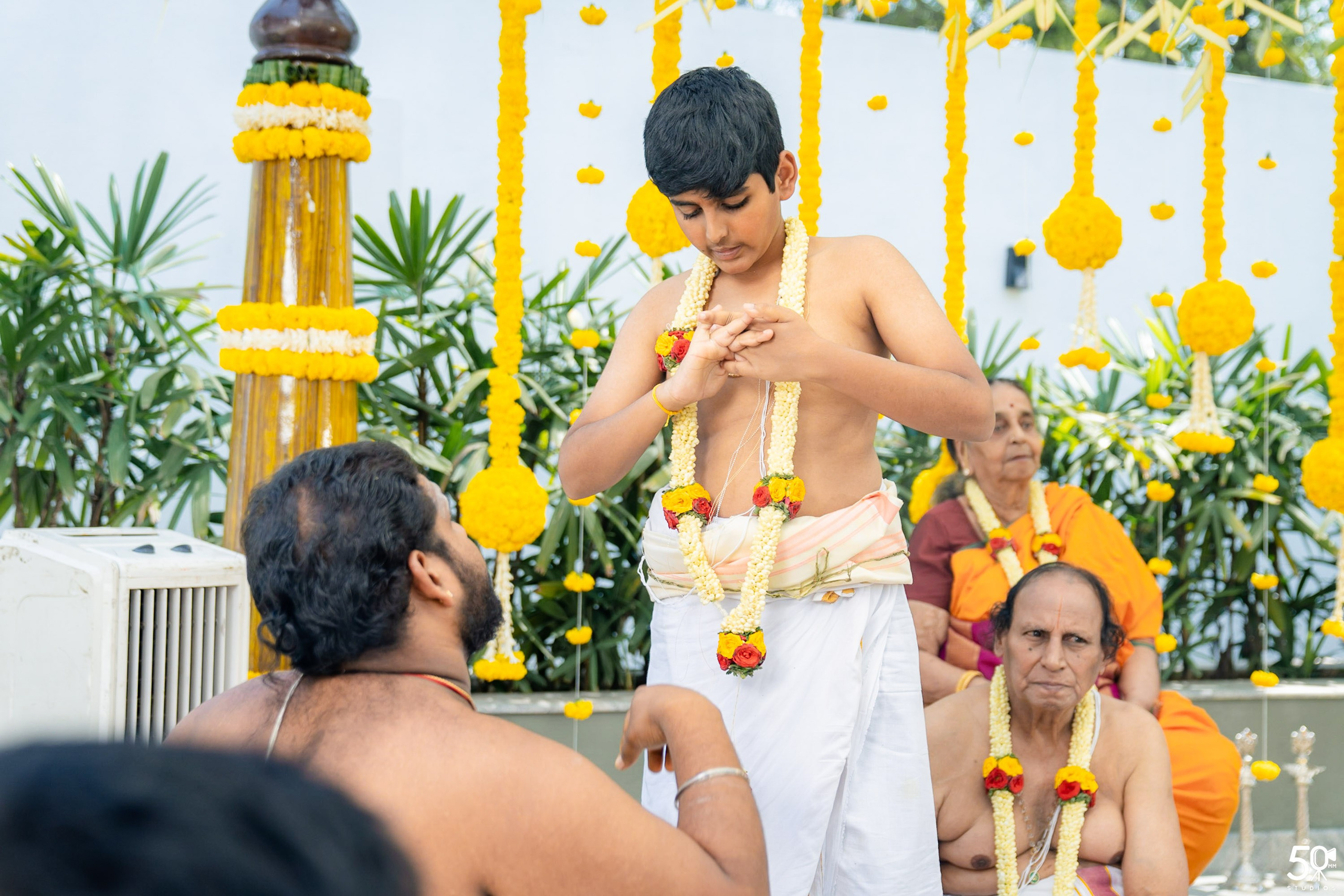 SANJAY AND SAKETH UPANAYANA. 50mm STUDIOS