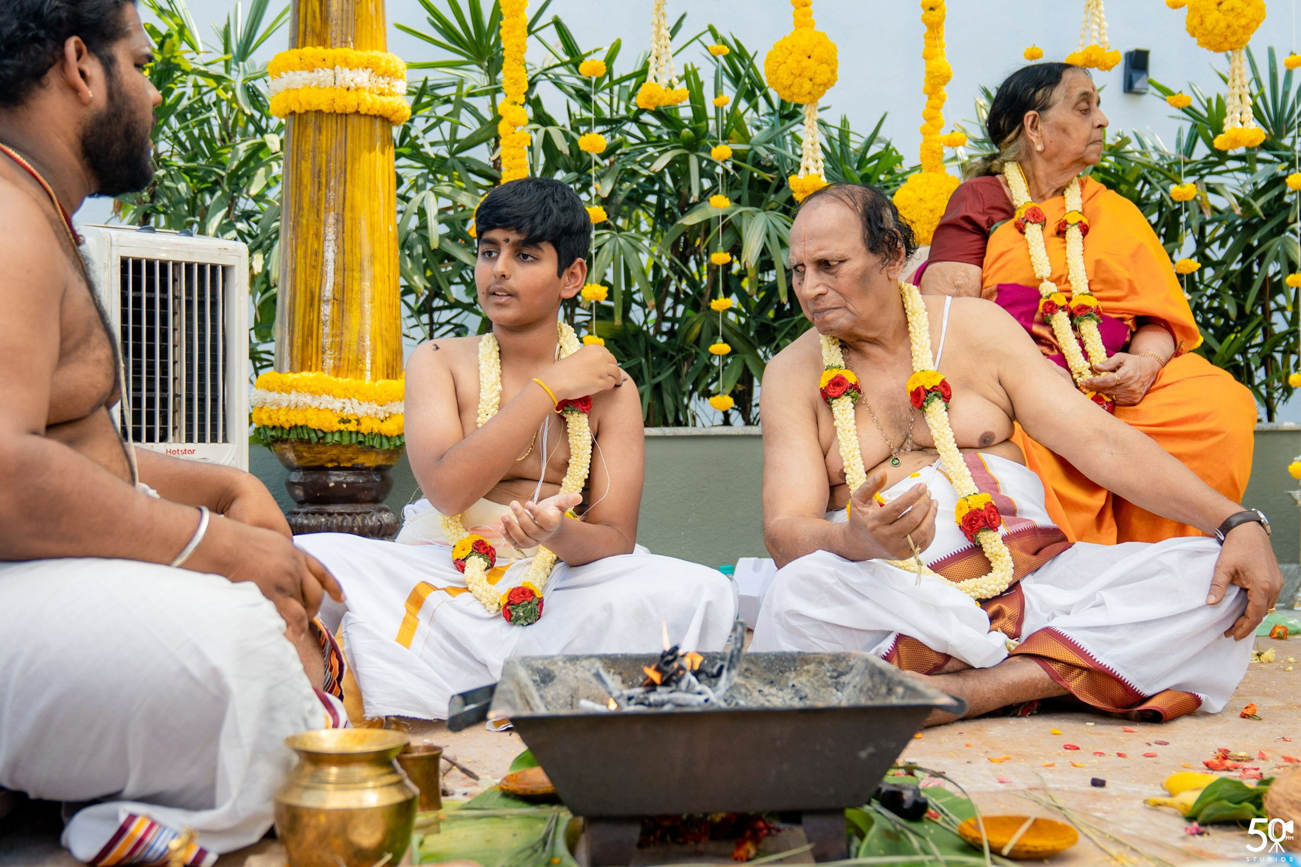 SANJAY AND SAKETH UPANAYANA. 50mm STUDIOS