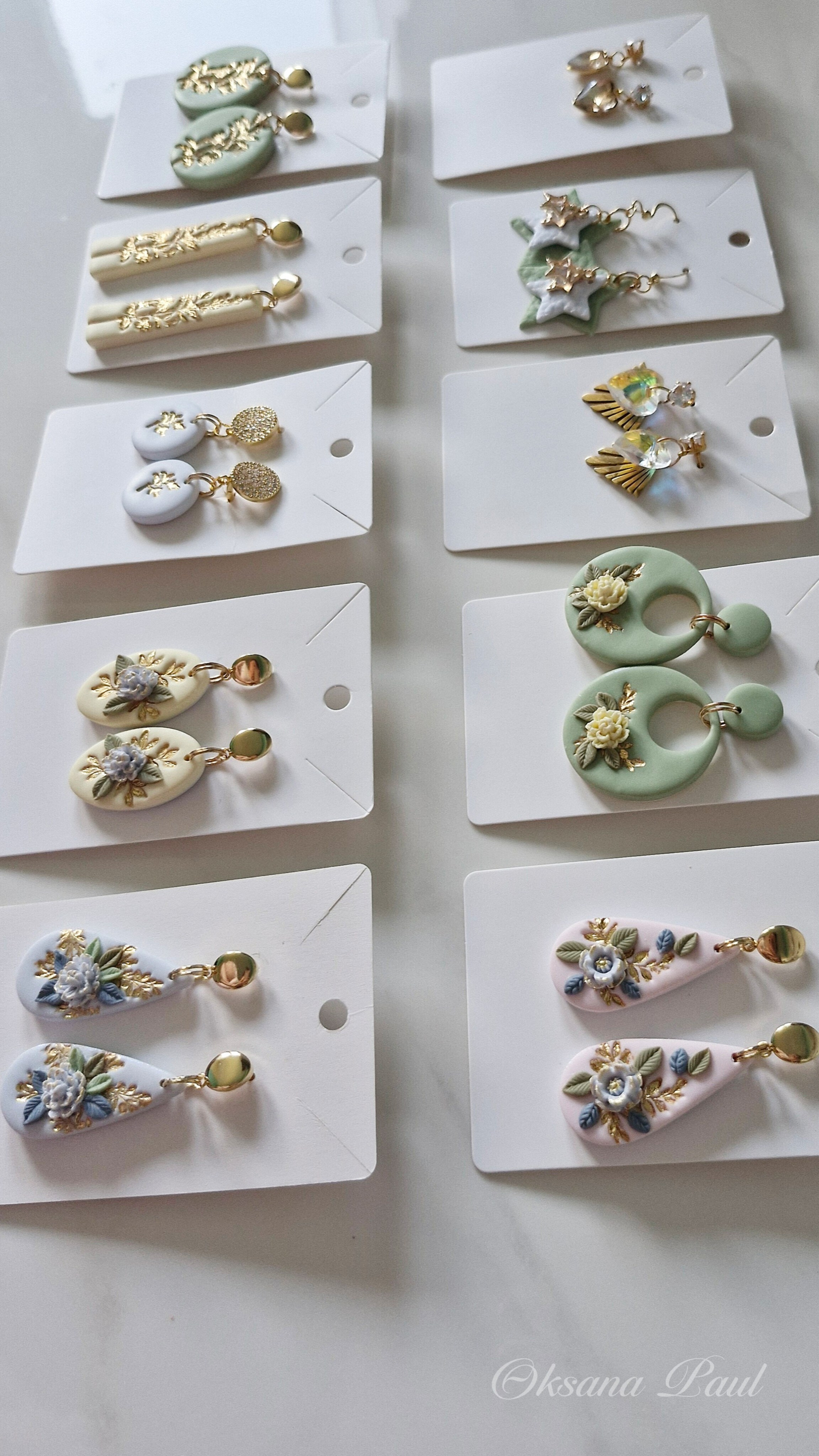 Серьги / Ohrringe ➜. Oksana Paul-Gardinen-Design Oksana Paul ✧ Art of Gardinen & Textile Design ✧ Polymer Clay Art & Handmade Creatures