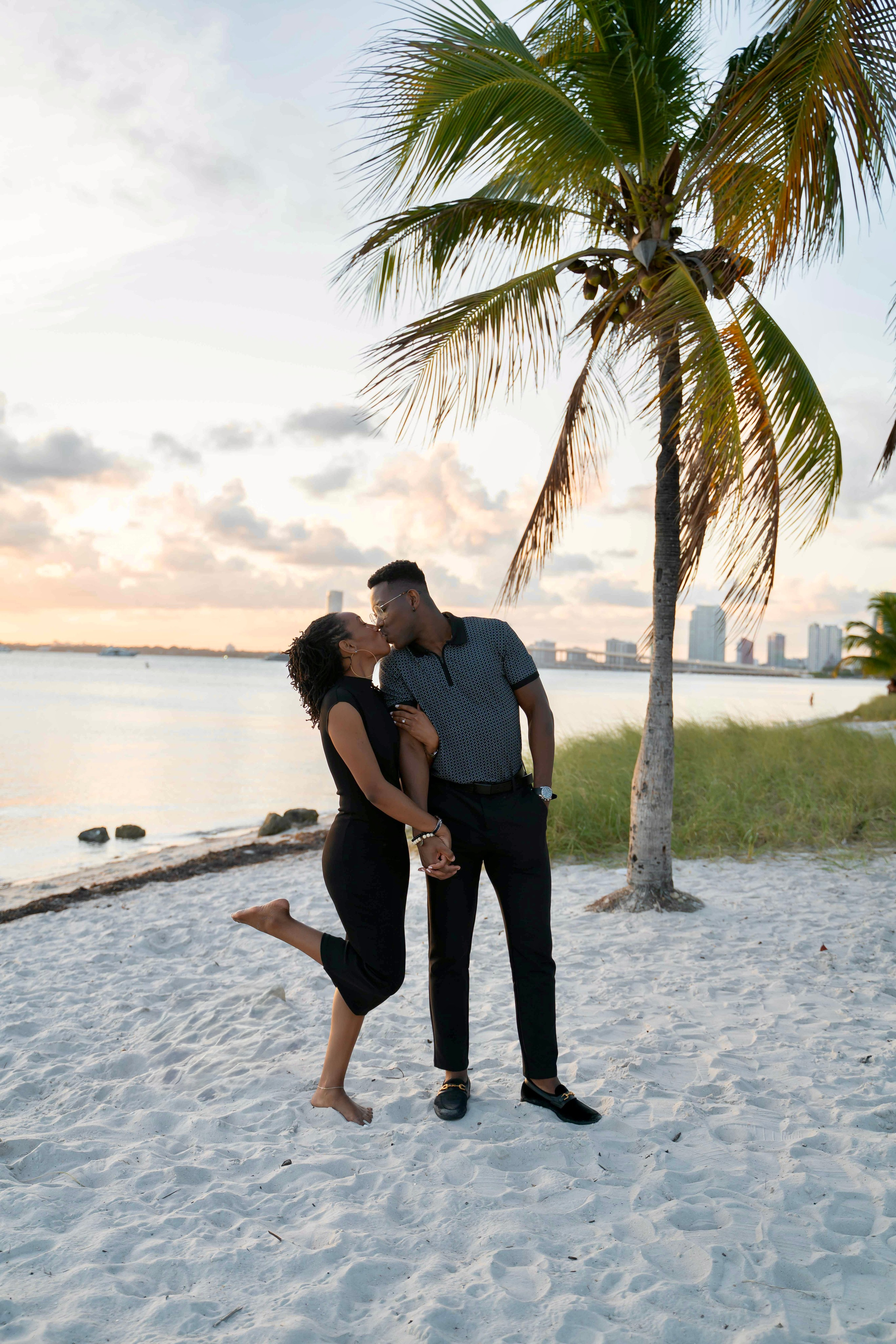 Eromon and Latisha | Key Biscayne Beach. Stefanovich Photography | Miami, FL