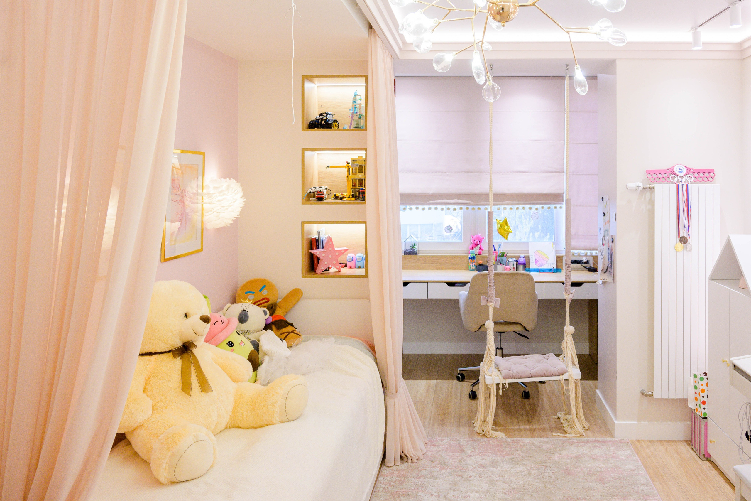 The apartment is in a modern style. Fotograf Dmitrii Donets