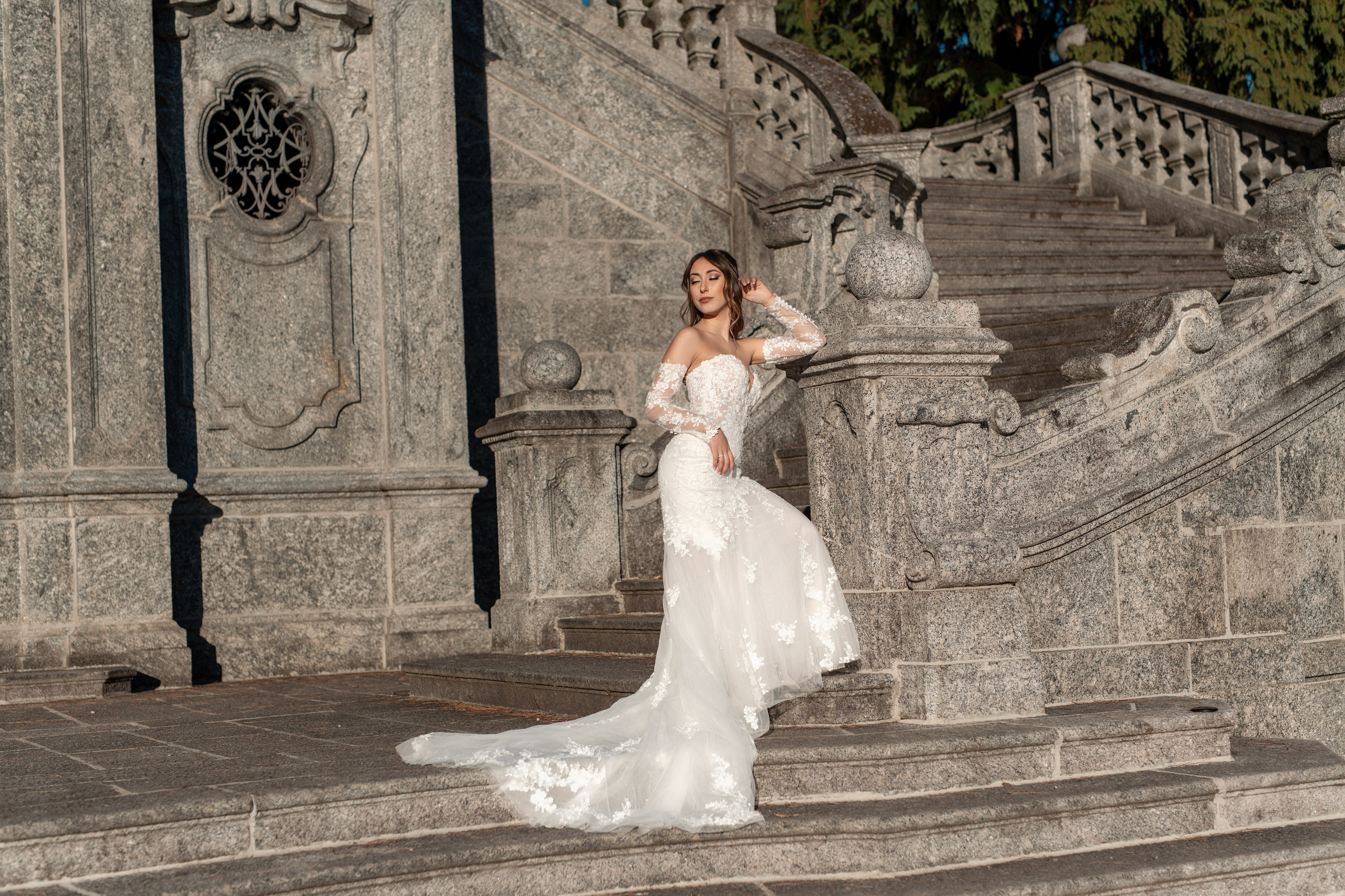 Olivelli Park Elopement on Lake Como. Fotografo matrimonio Lago di Como Ferrari Media Production