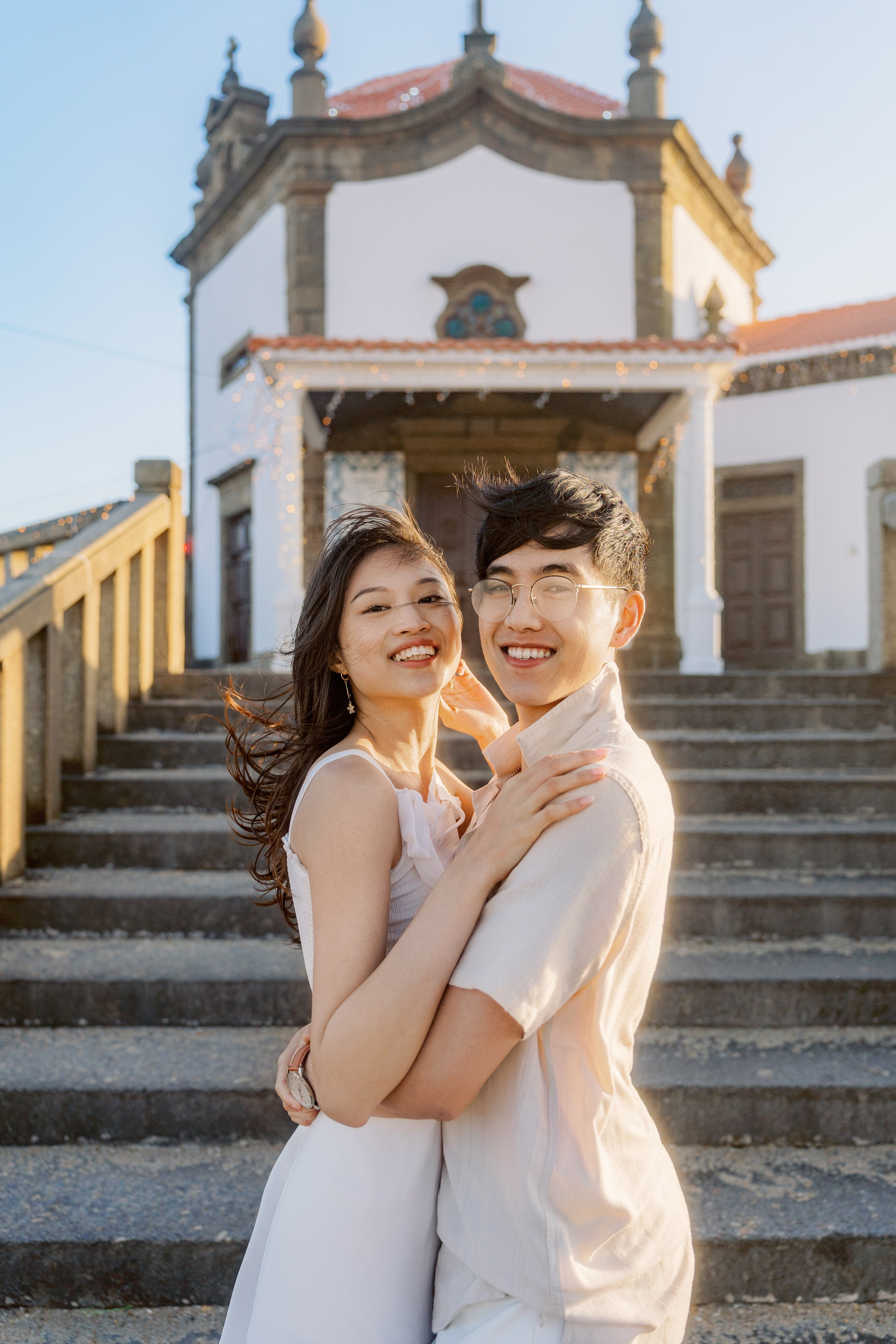ETHAN & ESTHER NEAR CAPELA DO SENHOR DA PEDRA. Photographer in Portugal Polina Gotovaya