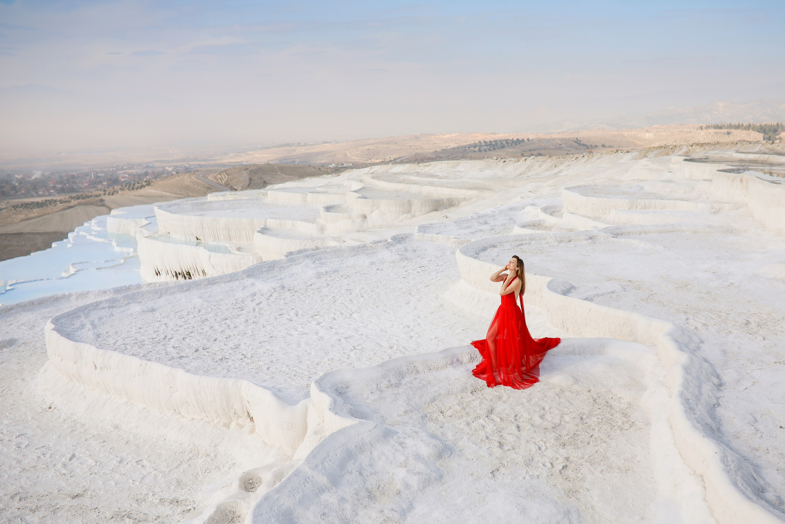 Photoshooting in Pamukkale. Photographer in Turkey, Antalya, Kemer, Belek, Side, Kas, Fethiye