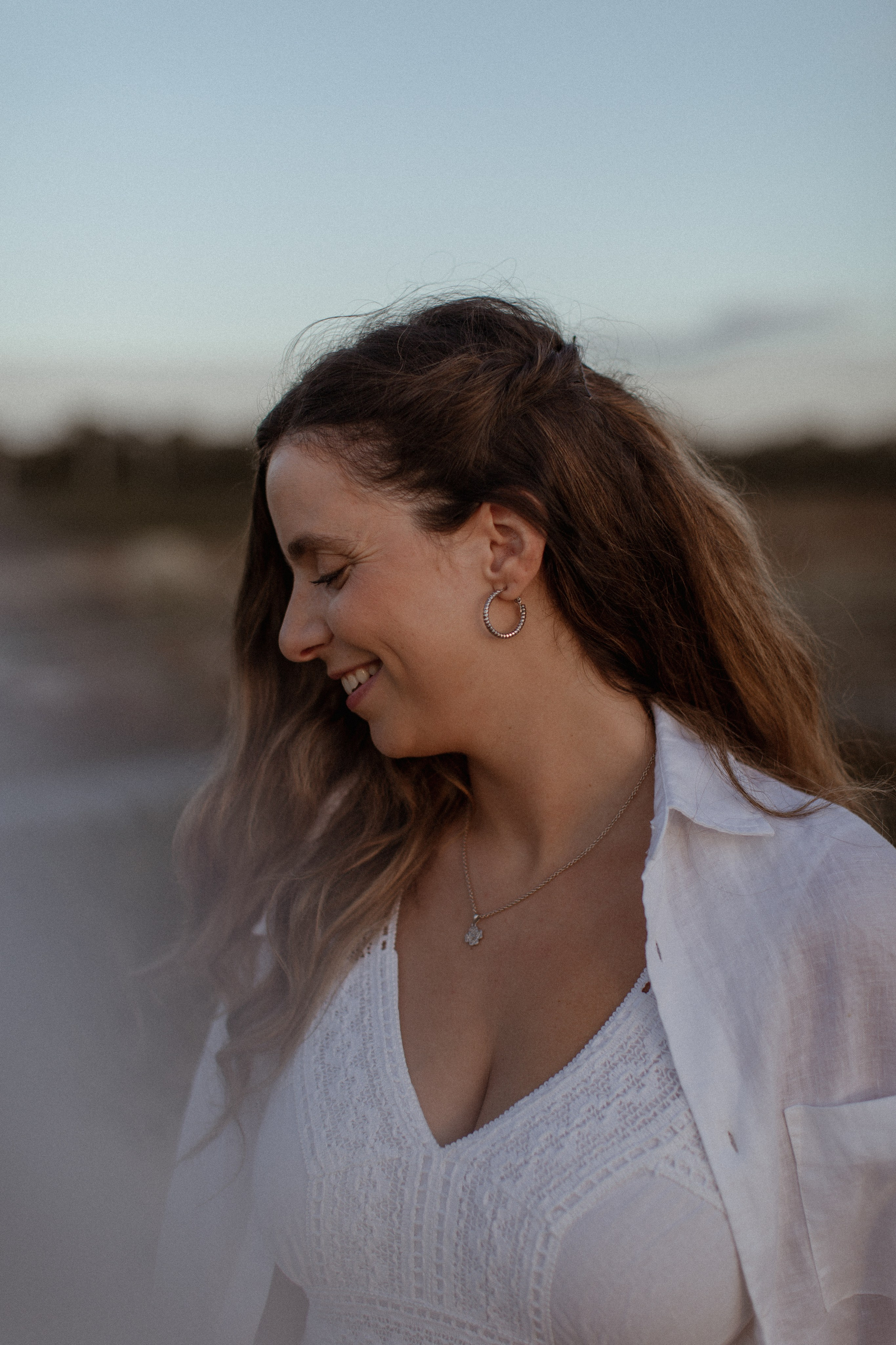 Sunset on the beach. True self