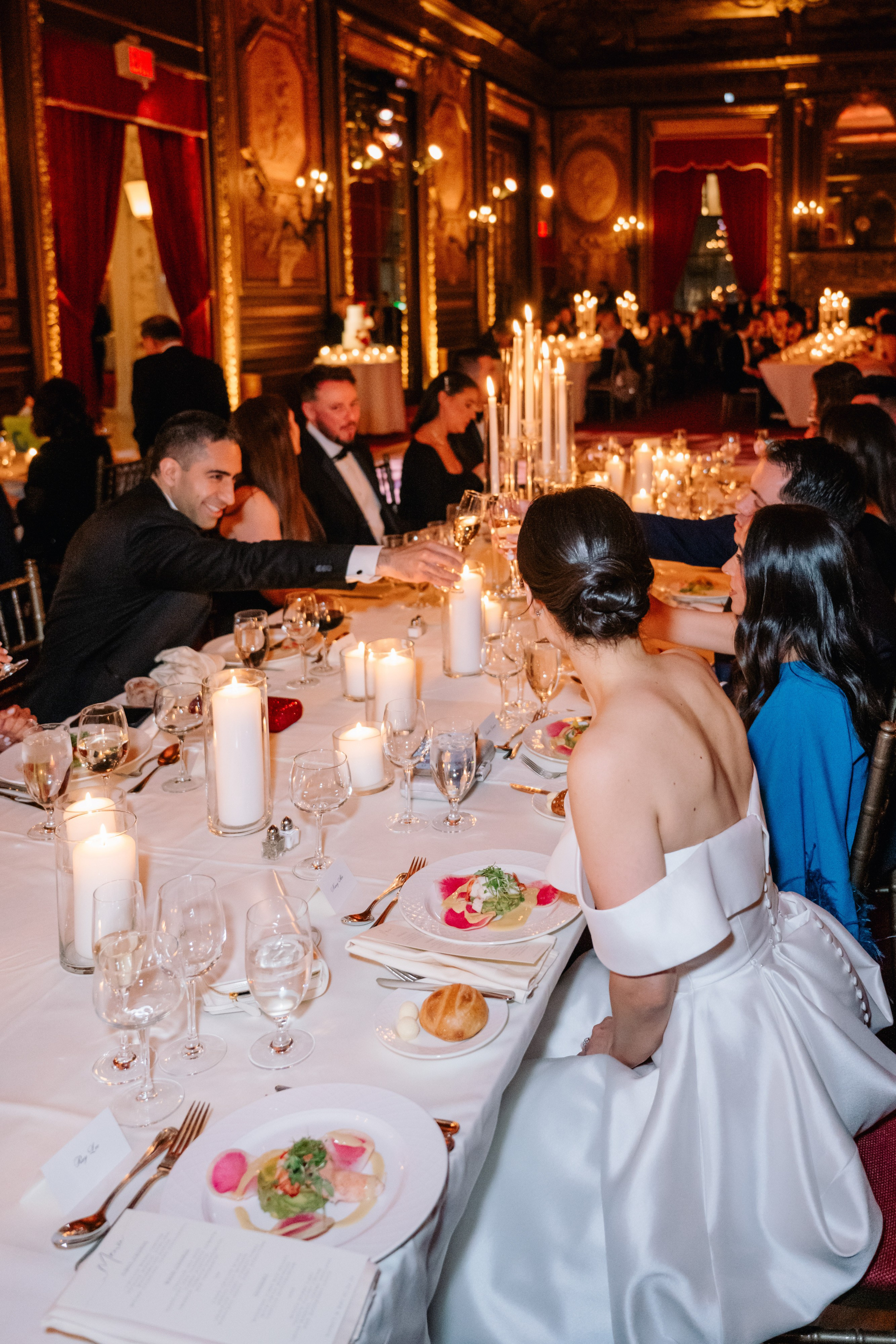a group of people sitting at a table