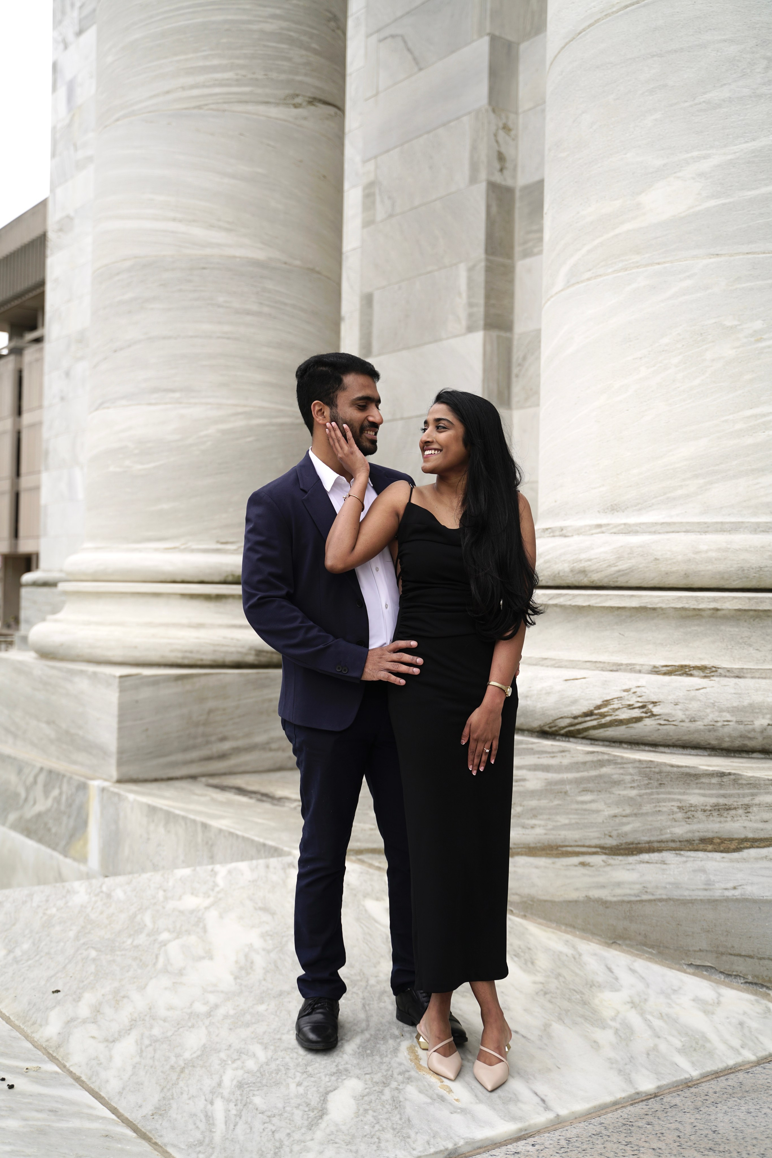 Sarath and Aishwarya at Boston Medical School. Stefanovich Photography | Boston, MA