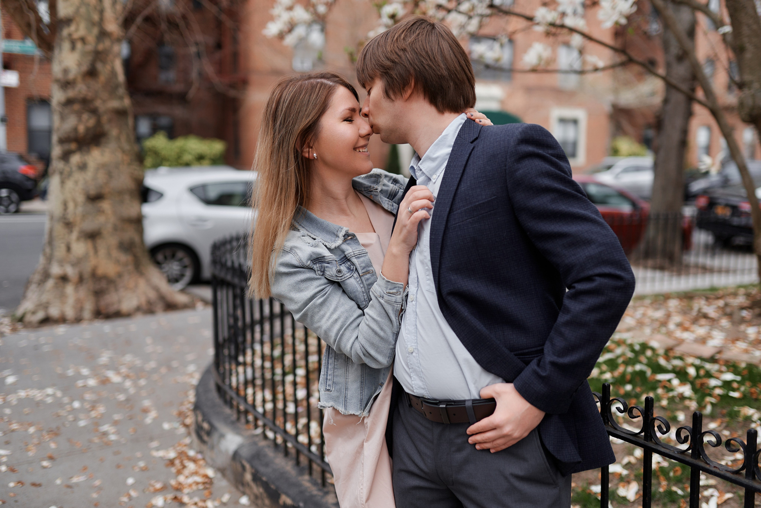 Engagement photo shoot NYC. Professional Wedding and event photographer USA New York